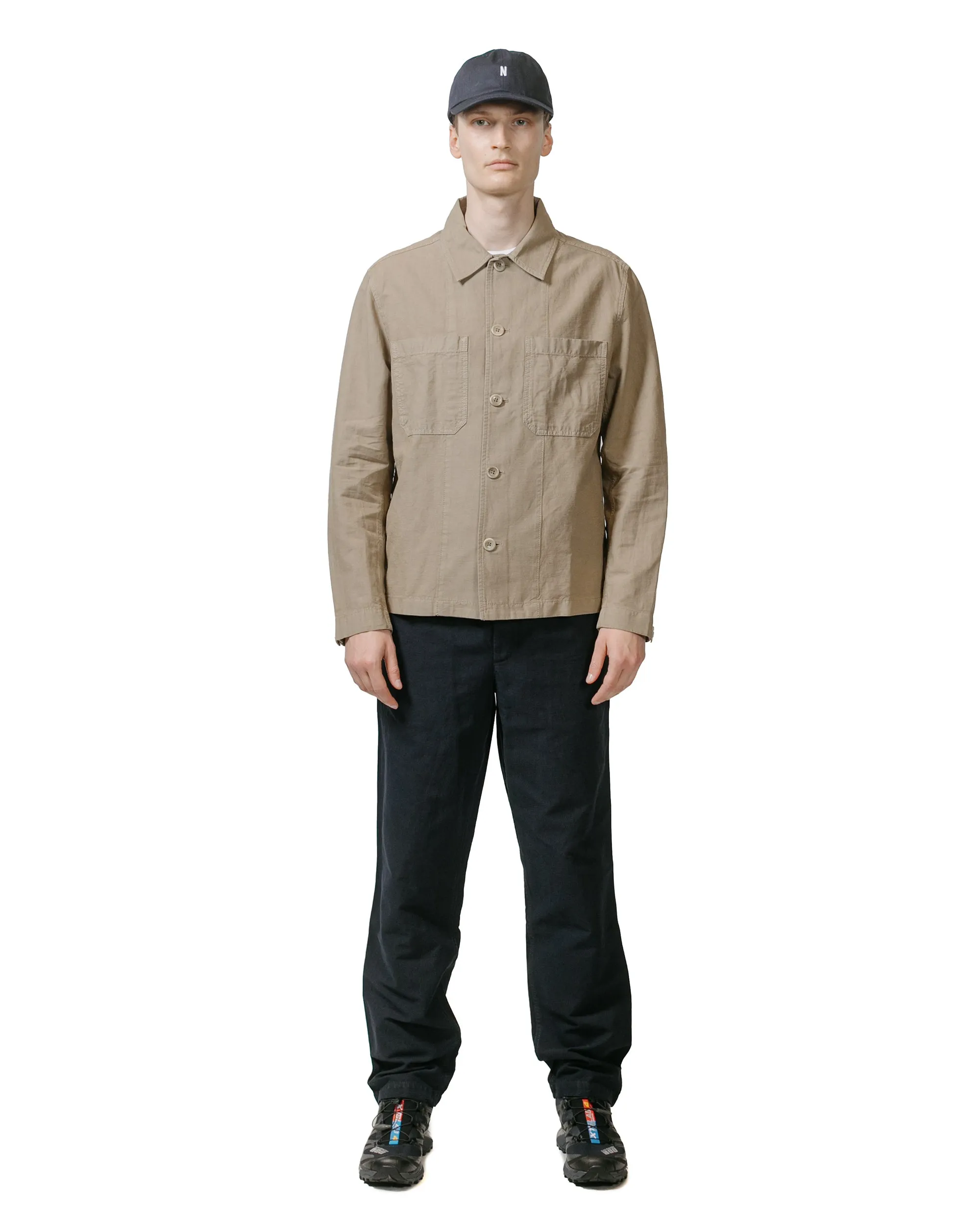 Norse Projects Tyge Cotton Linen Overshirt Clay sold by Lost & Found product image thumbnail 4