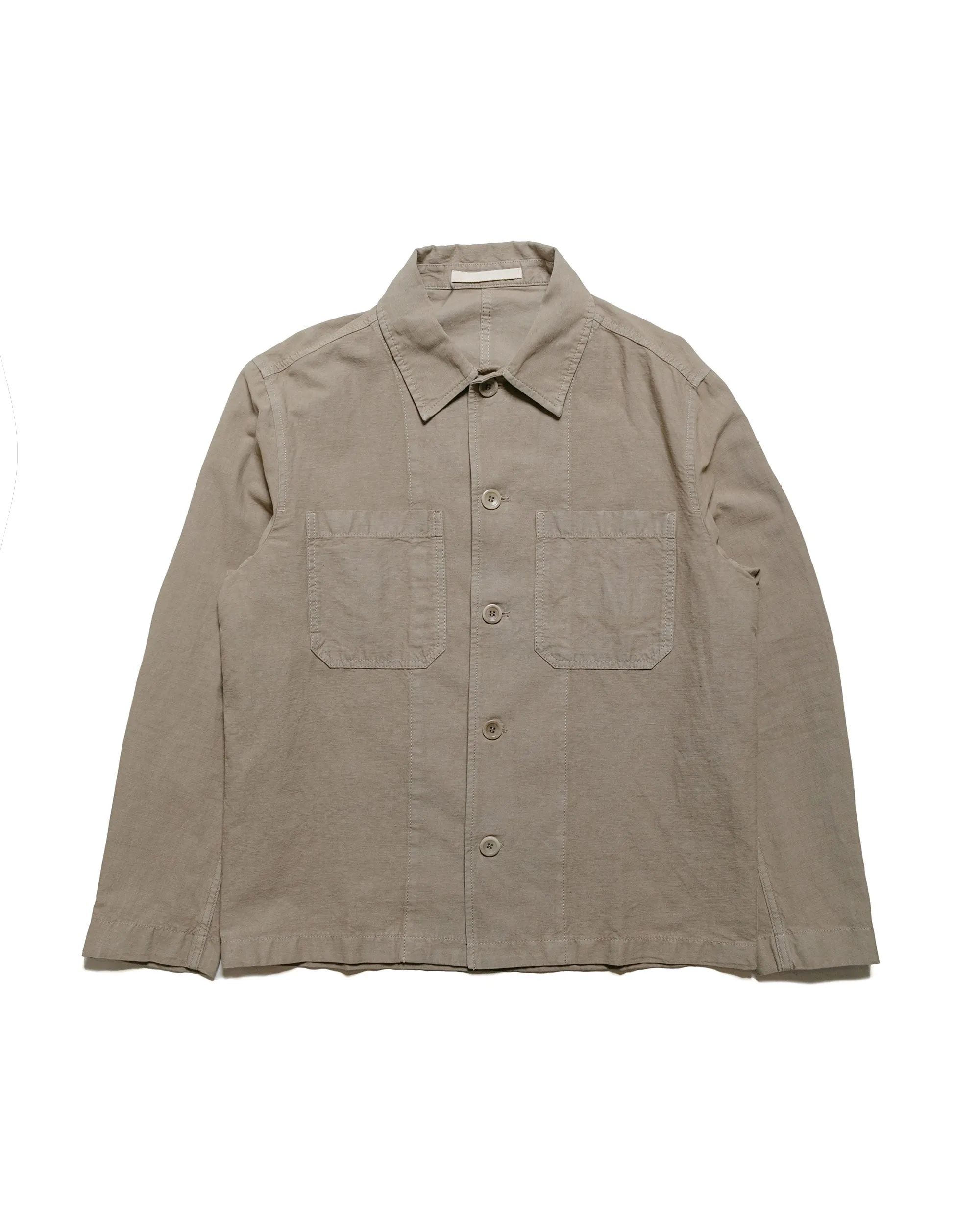 Norse Projects Tyge Cotton Linen Overshirt Clay sold by Lost & Found