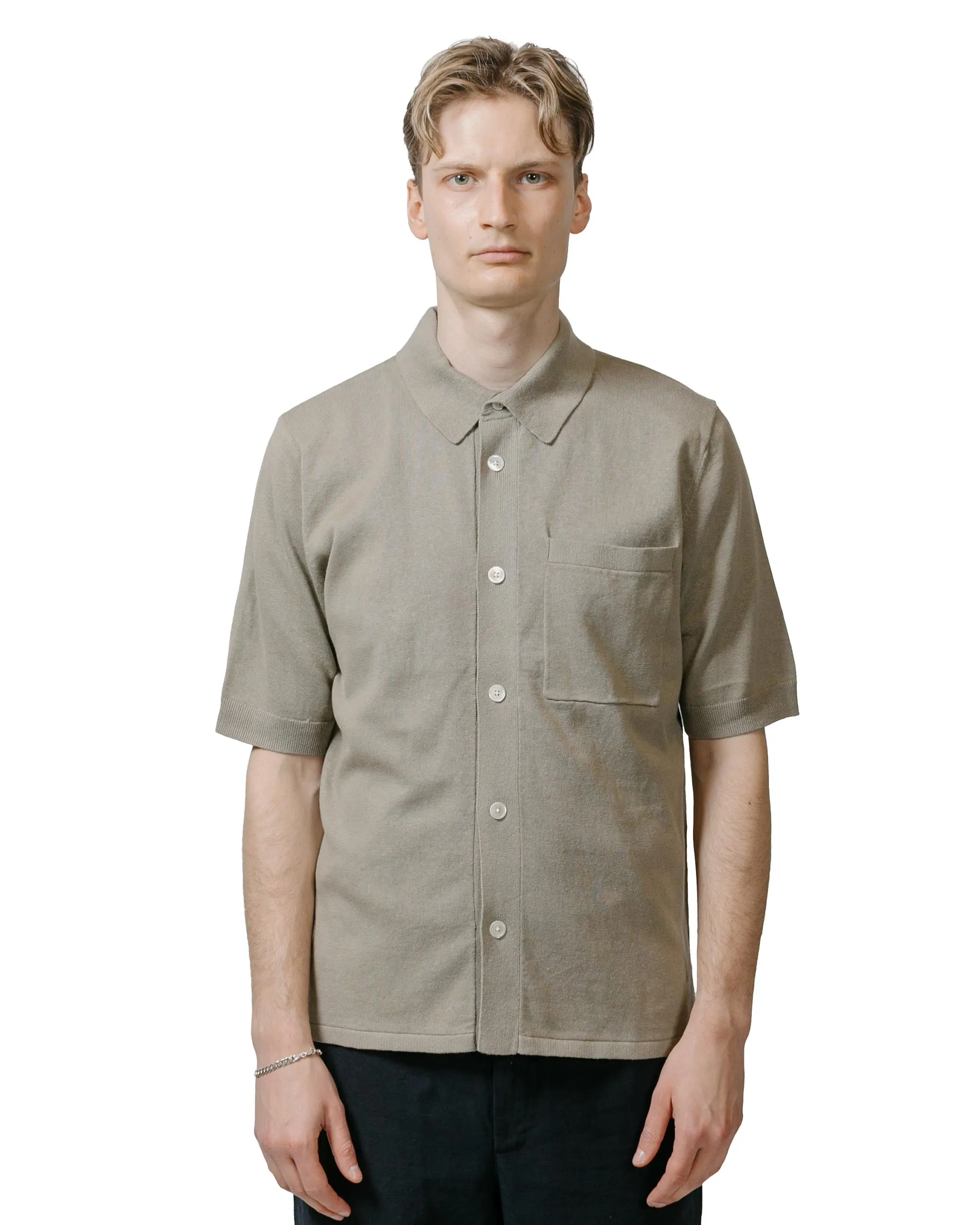 Norse Projects Rollo Cotton Linen SS Shirt Clay sold by Lost & Found product image thumbnail 2