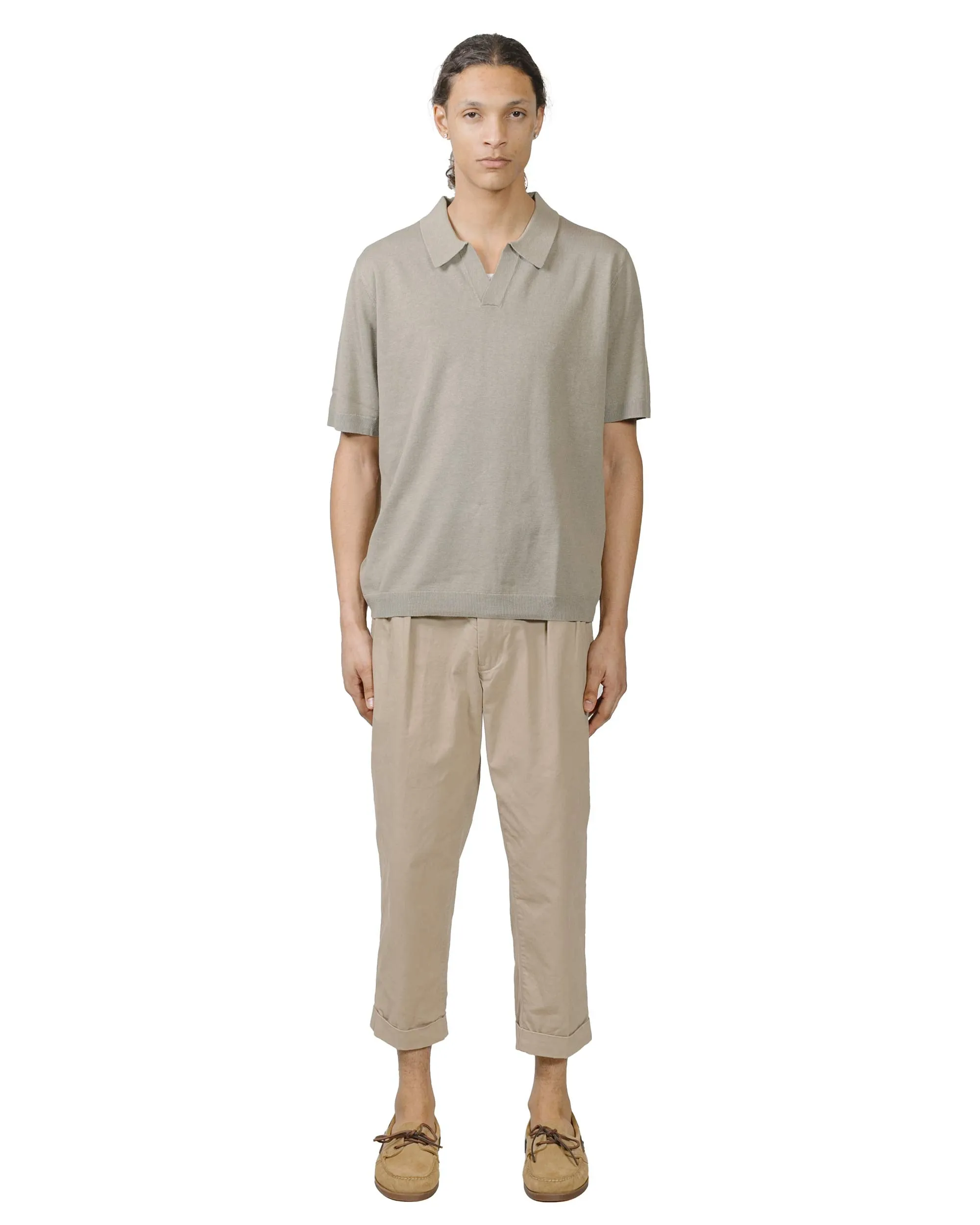Norse Projects Leif Cotton Linen Polo Clay sold by Lost & Found product image thumbnail 4