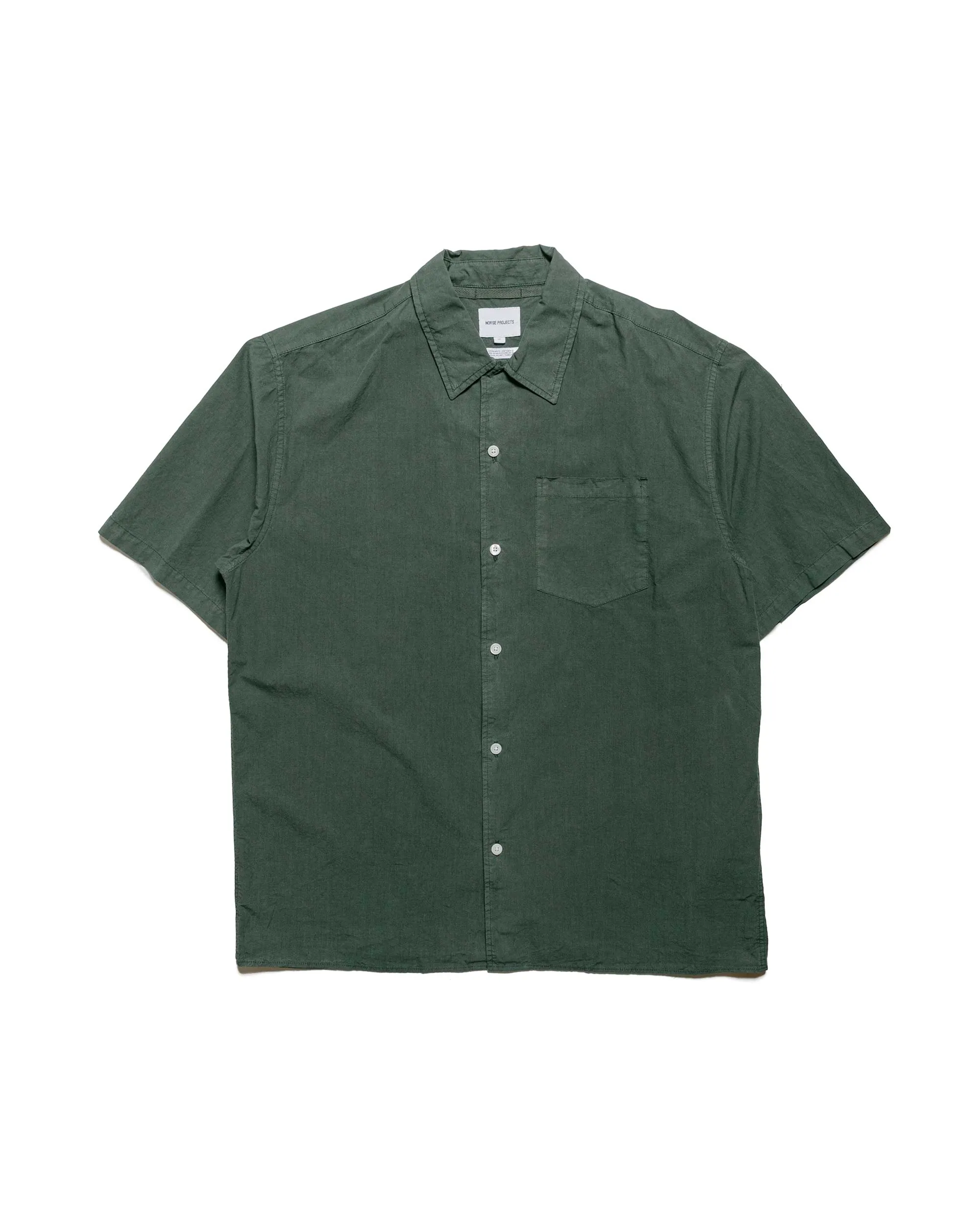 Norse Projects Carsten Cotton Tencel Spruce Green sold by Lost & Found
