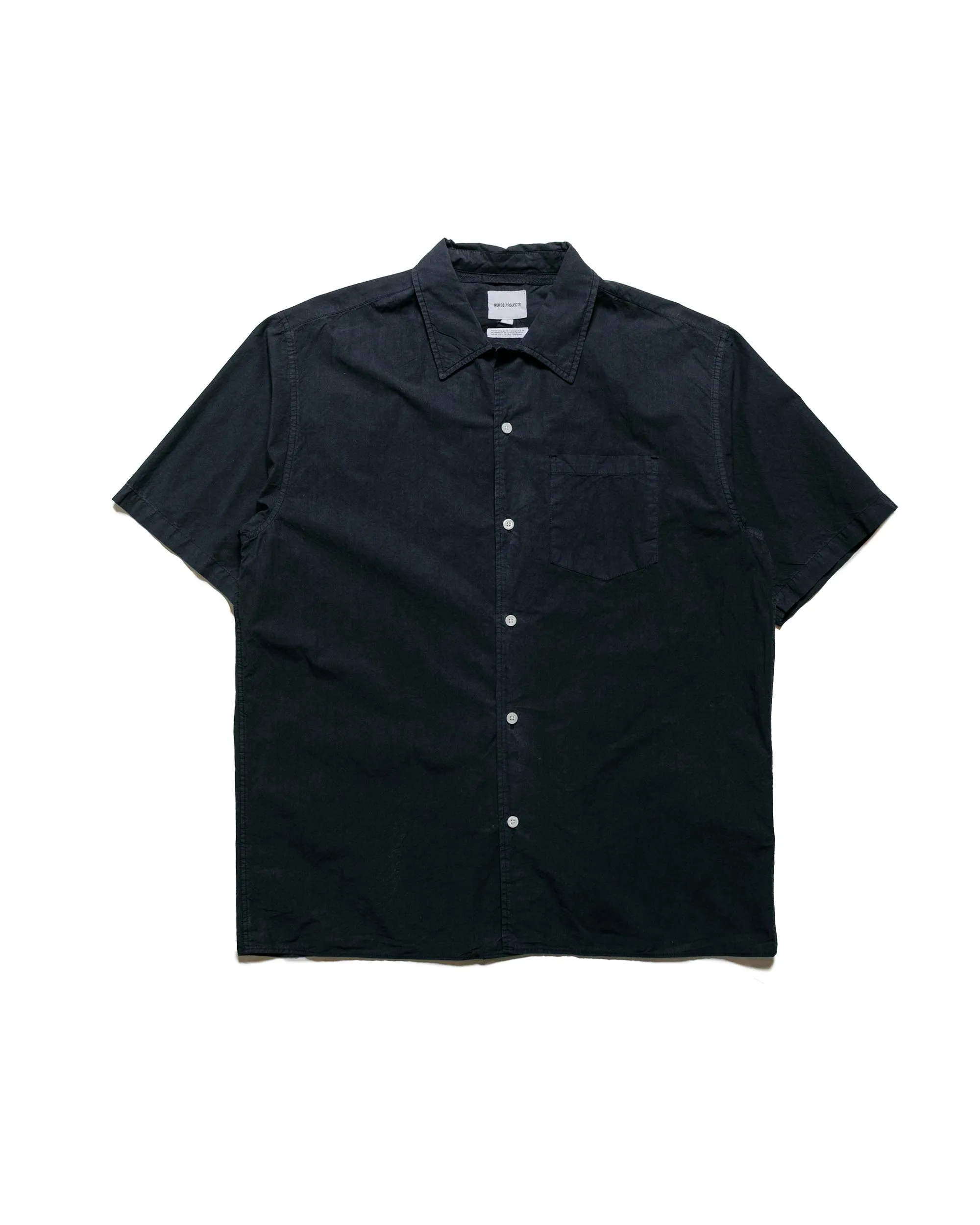 Norse Projects Carsten Cotton Tencel Dark Navy sold by Lost & Found
