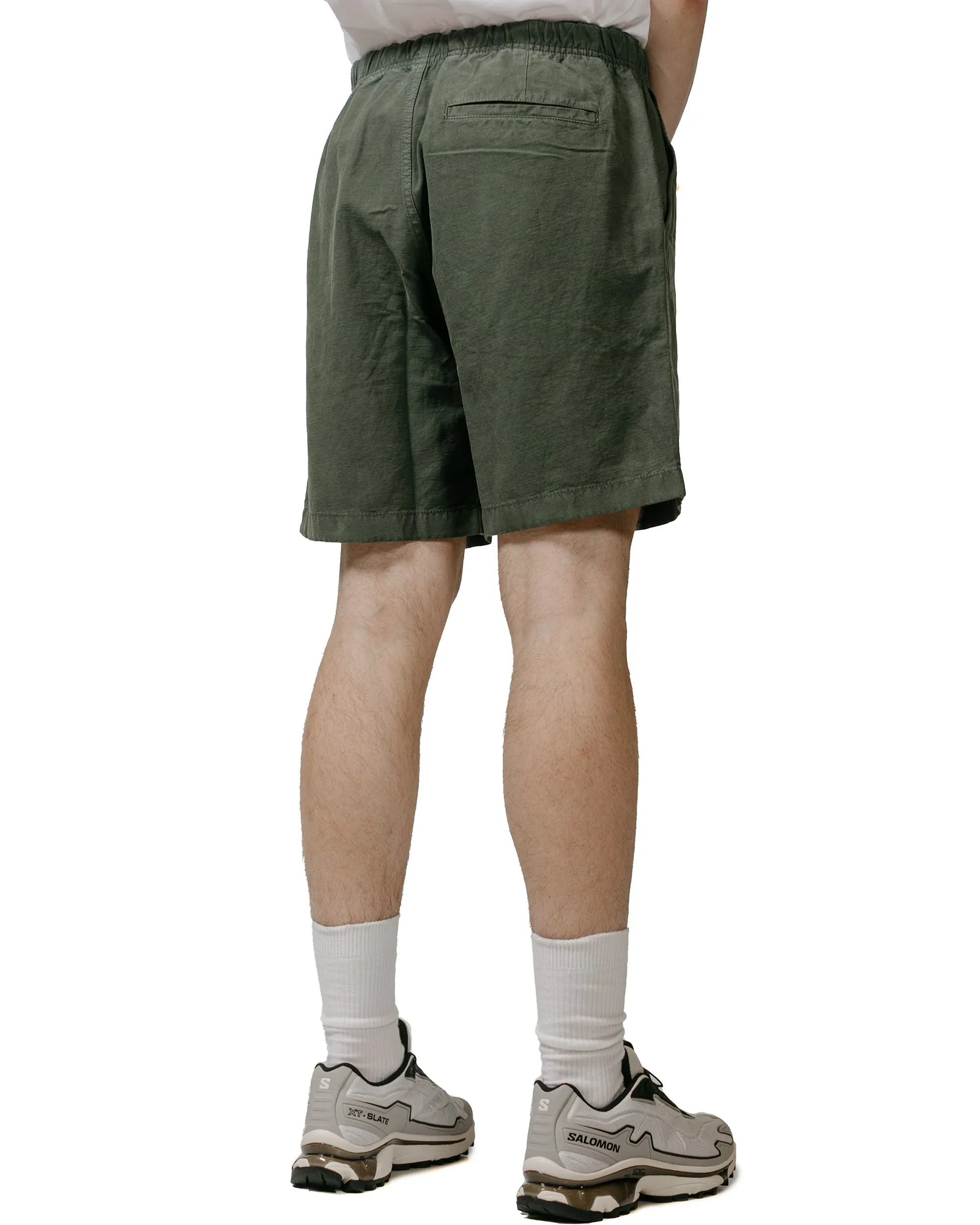 Norse Projects Ezra Relaxed Cotton Linen Short Spruce Green sold by Lost & Found product image thumbnail 3