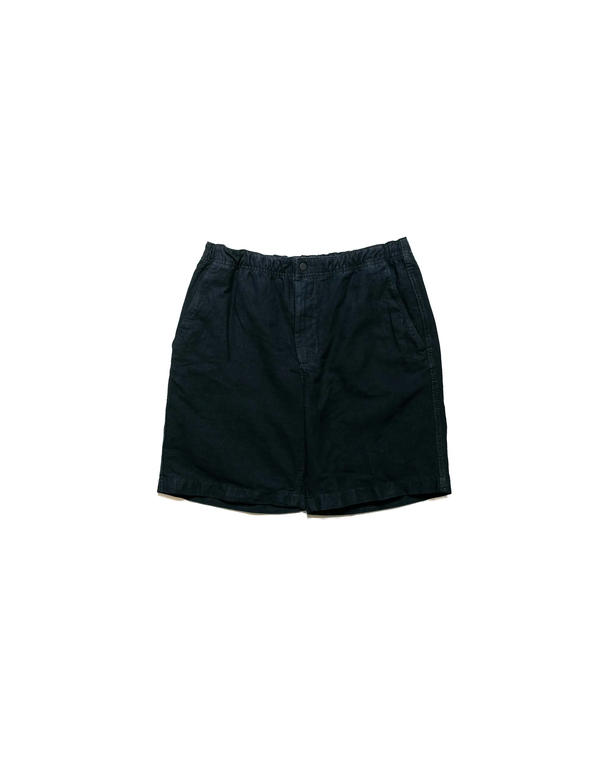 Norse Projects Ezra Relaxed Cotton Linen Short Dark Navy sold by Lost & Found