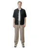 Norse Projects Benn Relaxed Light Wool Pleated Trouser Light Khaki sold by Lost & Found