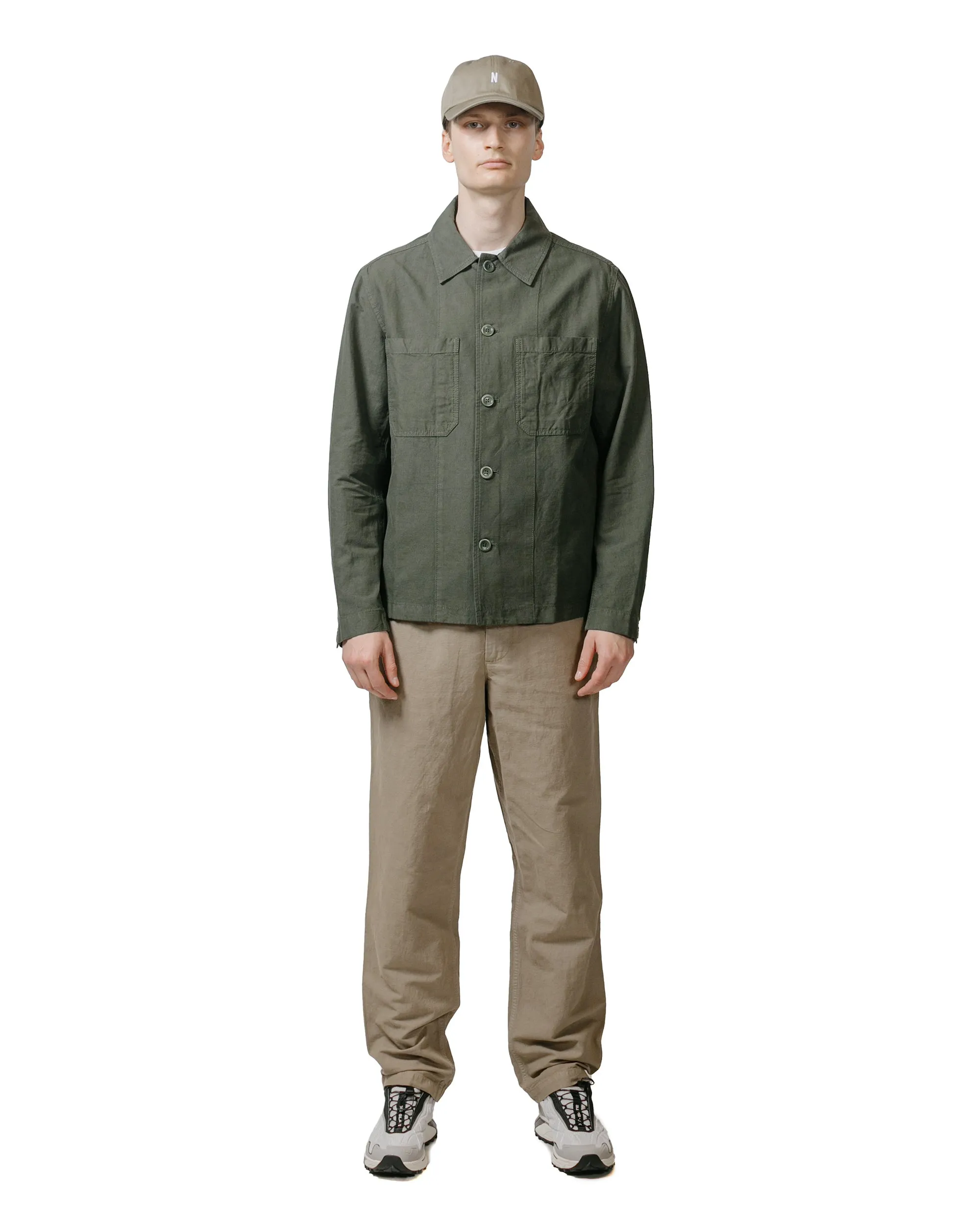 Norse Projects Ezra Relaxed Cotton Linen Trouser Clay sold by Lost & Found product image thumbnail 4