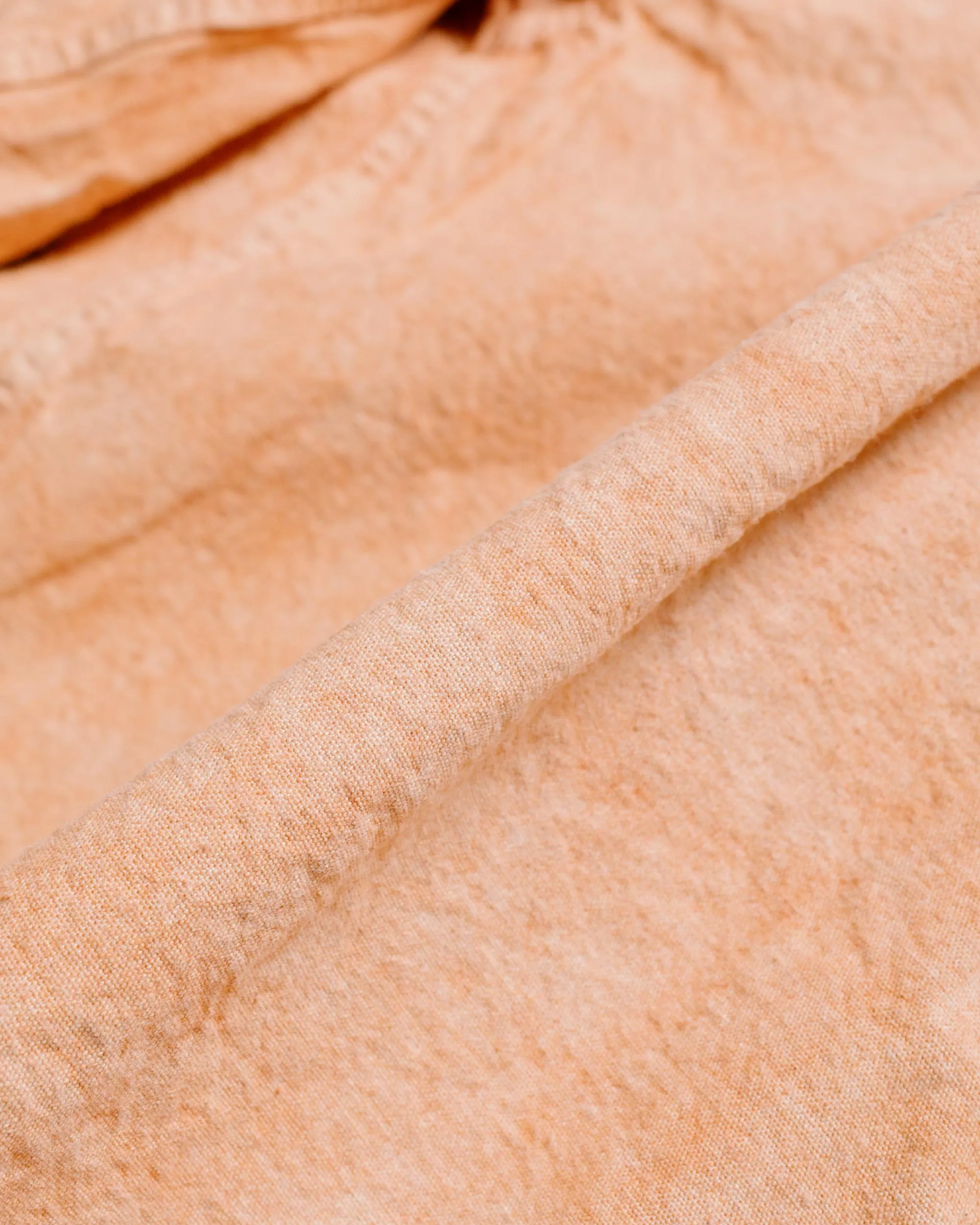 Tender Type 453 Double Cuff Mandolin Pocket Shirt Bleached Weft Stripe Cotton Canvas Red Ochre sold by Lost & Found product image thumbnail 5