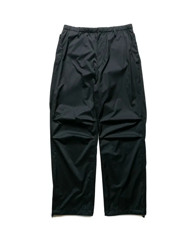 Auralee Hard Twist Polyester Satin Laminate Field Pants Black sold by Lost & Found