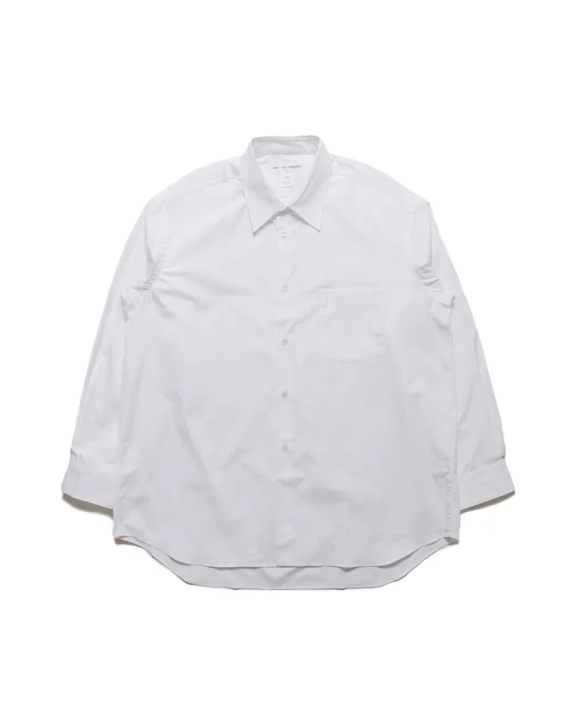 Comme des Garçons SHIRT Wide Classic Big Collar Shirt White sold by Lost & Found