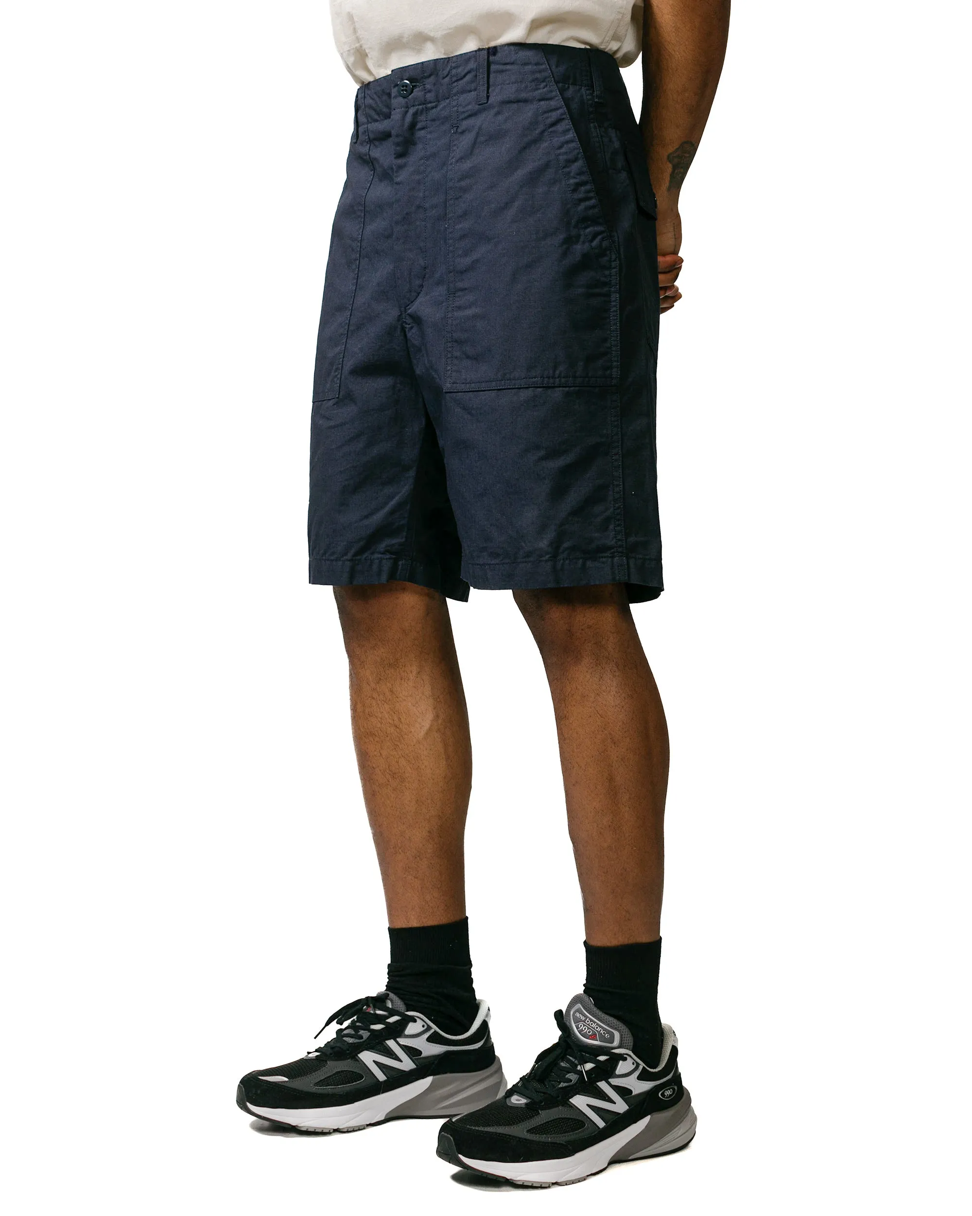 Engineered Garments Fatigue Short Dark Navy Cotton Ripstop sold by Lost & Found product image thumbnail 2