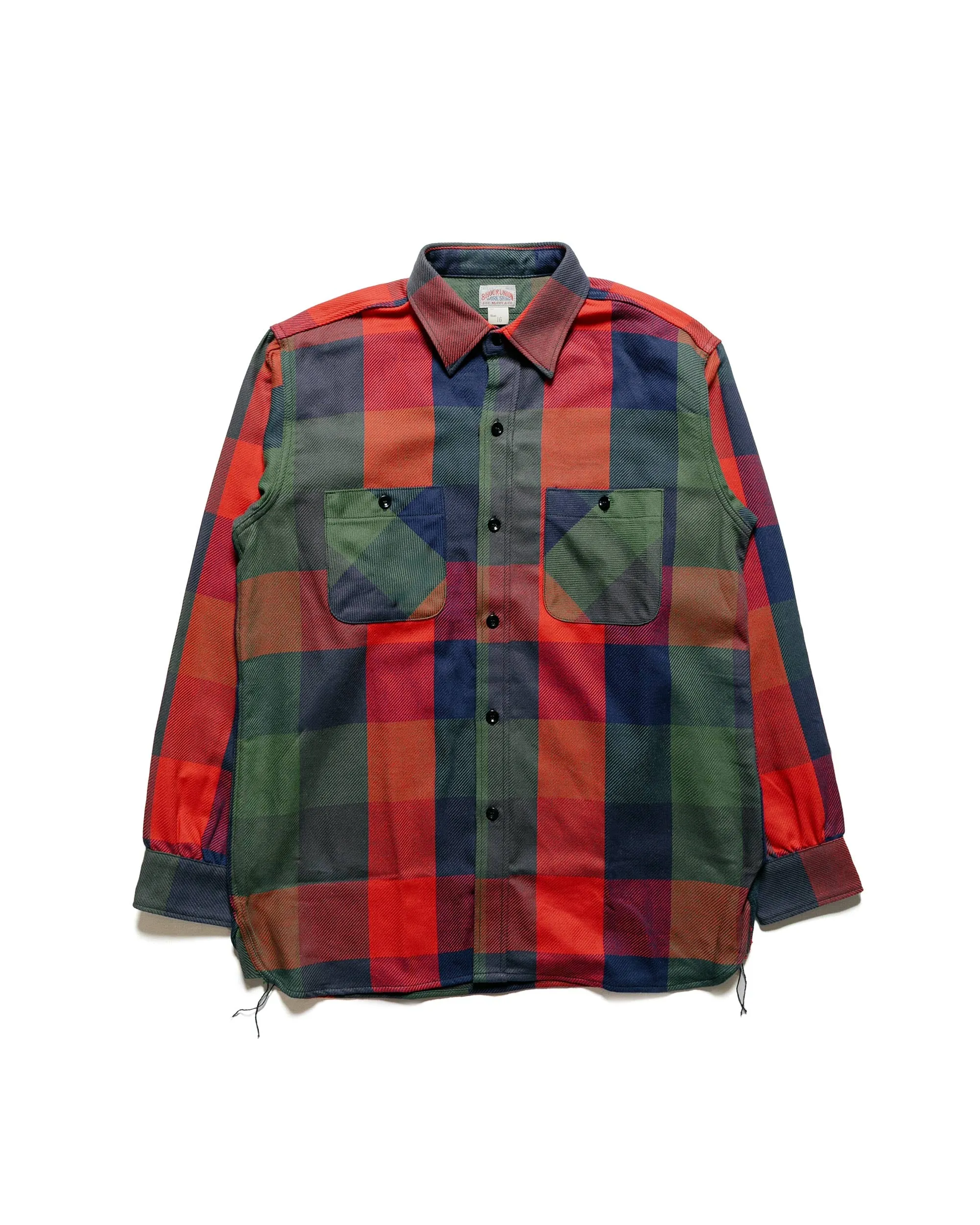 The Real McCoy's MS23105 8HU Multicolour Check Flannel Shirt Tri Colour sold by Lost & Found
