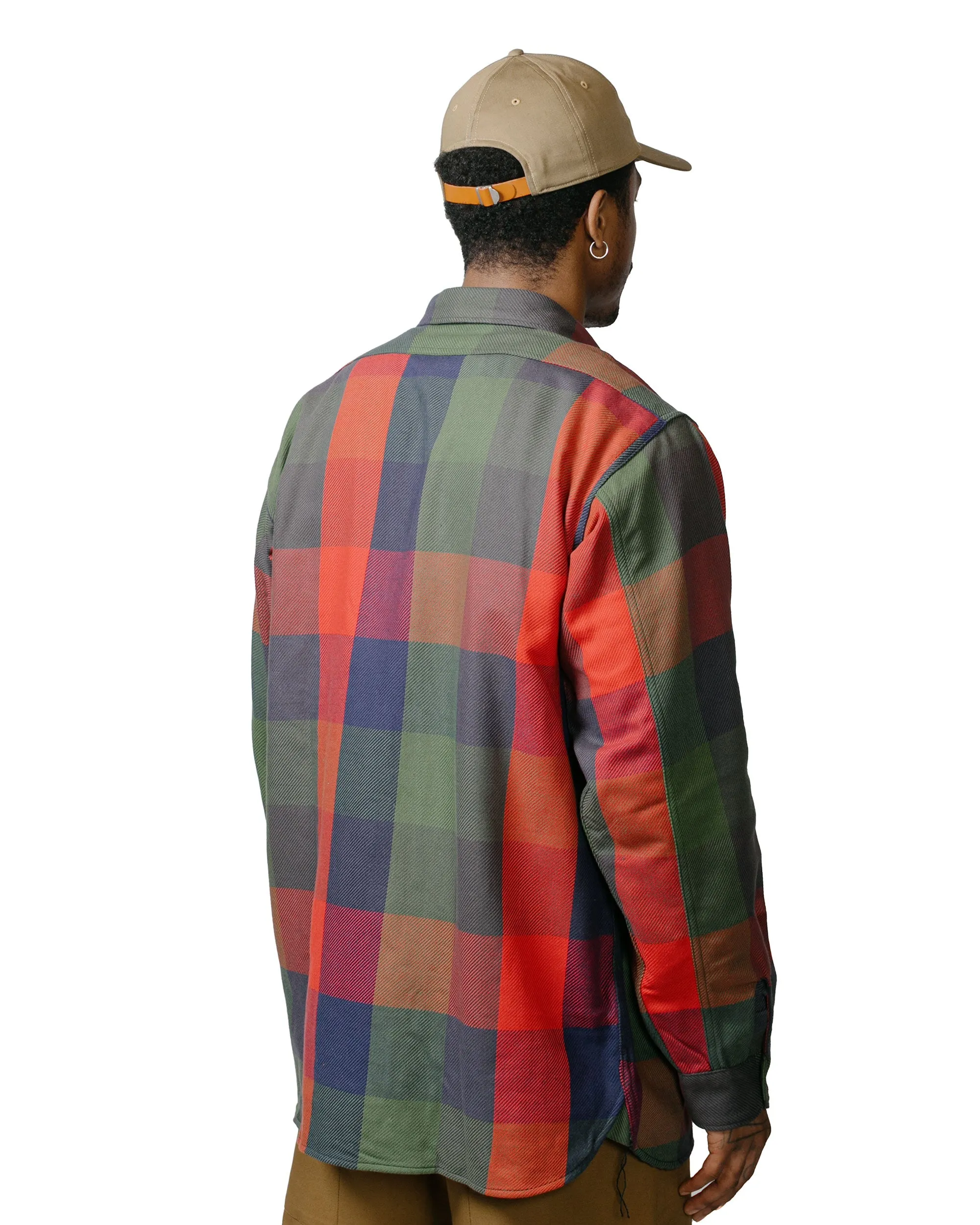 The Real McCoy's MS23105 8HU Multicolour Check Flannel Shirt Tri Colour sold by Lost & Found product image thumbnail 3
