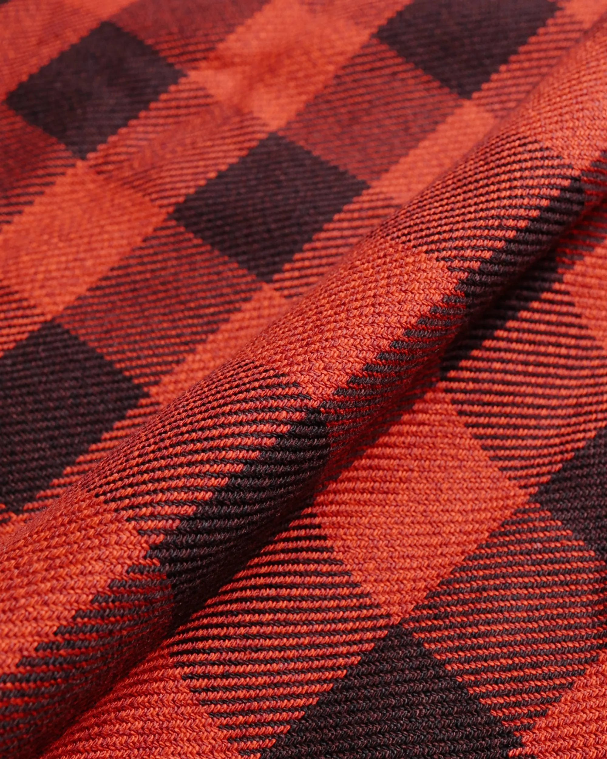 The Real McCoy's MS23104 8HU Twisted-Yarn Buffalo Check Flannel Shirt Red/Black sold by Lost & Found product image thumbnail 5