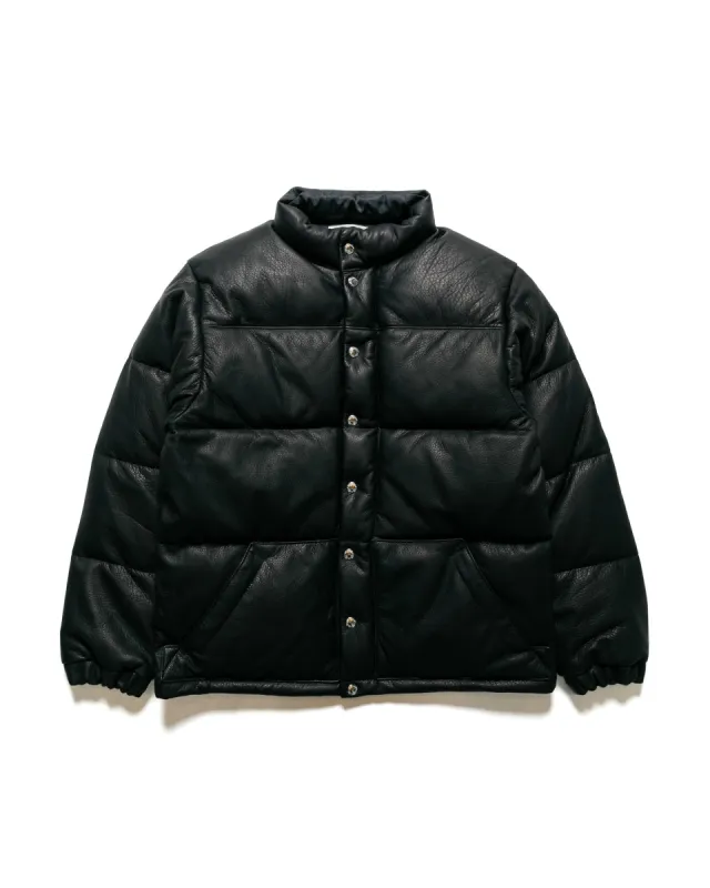 The Real McCoy's MJ23119 Deerskin Down Jacket Black sold by Lost & Found