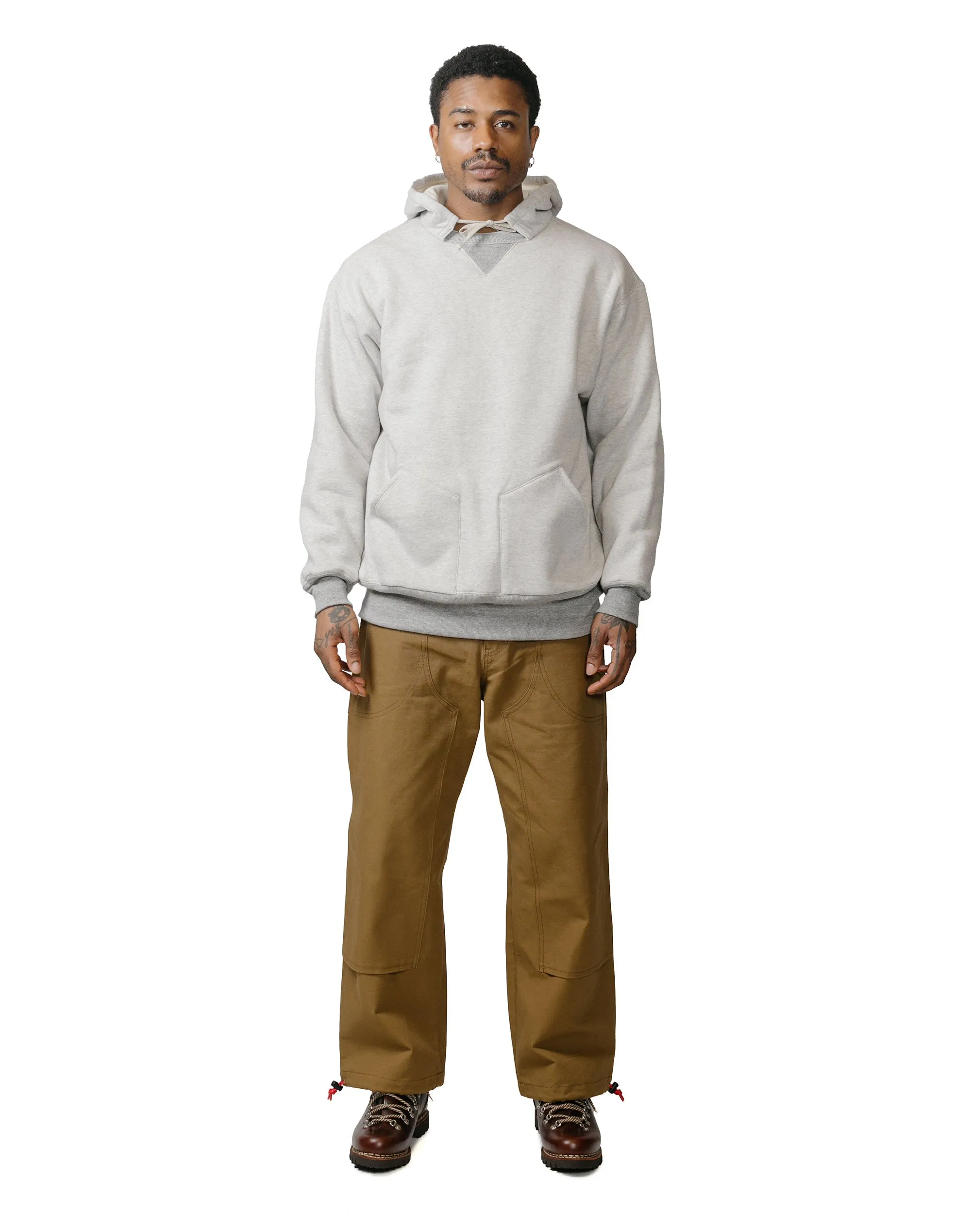 The Real McCoy's MC23116 Double-Face Hooded Sweatshirt Grey sold by Lost & Found product image thumbnail 4