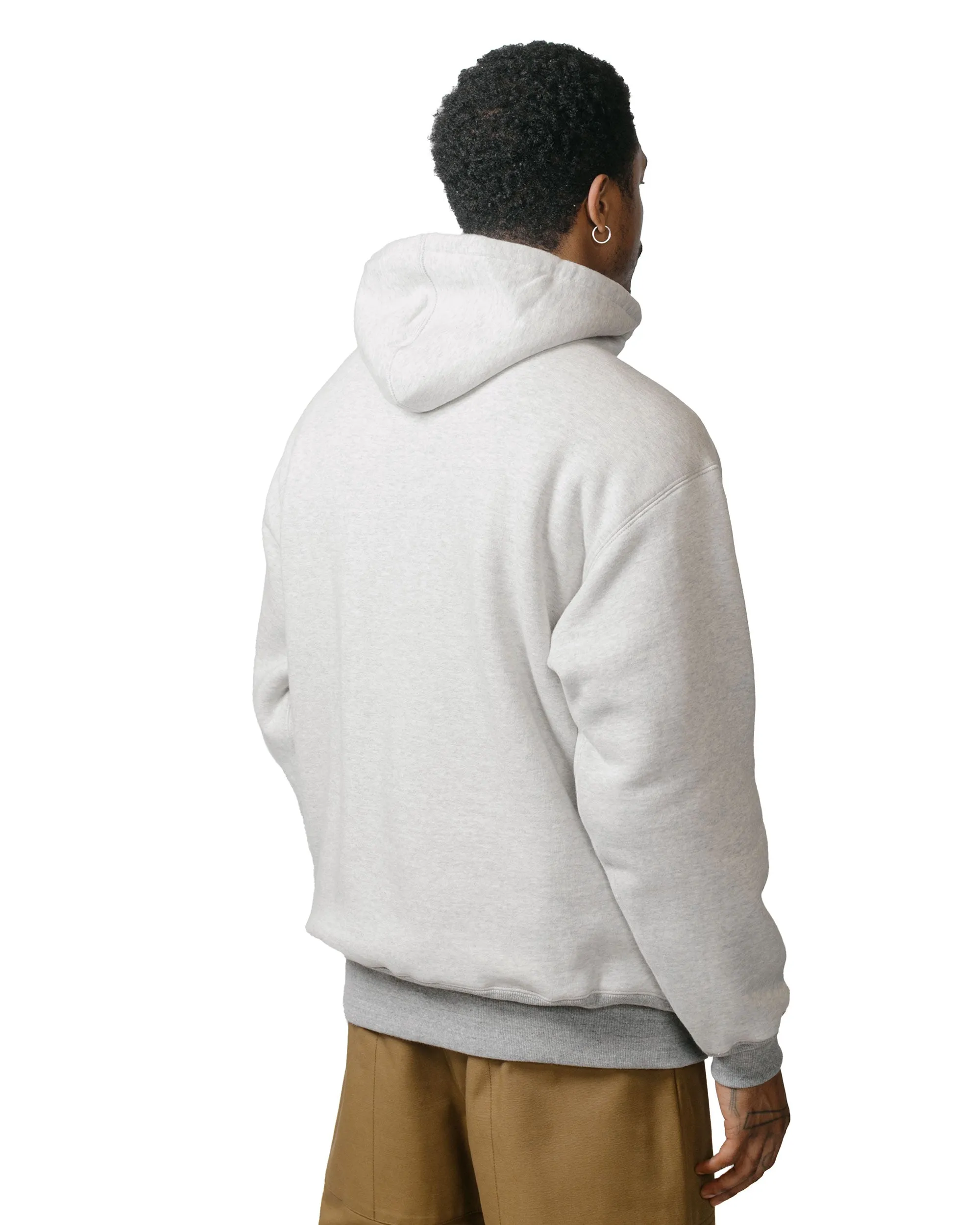 The Real McCoy's MC23116 Double-Face Hooded Sweatshirt Grey sold by Lost & Found product image thumbnail 3