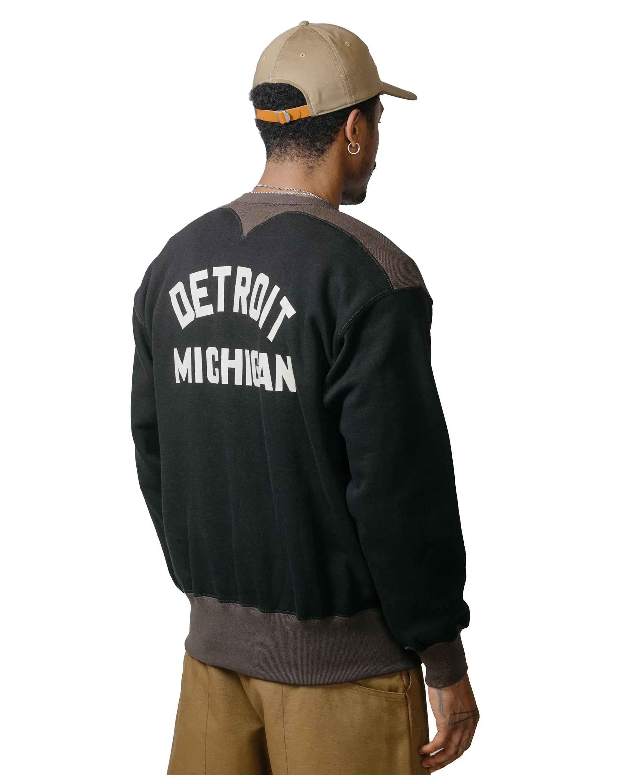 The Real McCoy's BC23105 Buco Two-Tone Sweatshirt / Buco Black/Grey sold by Lost & Found product image thumbnail 3