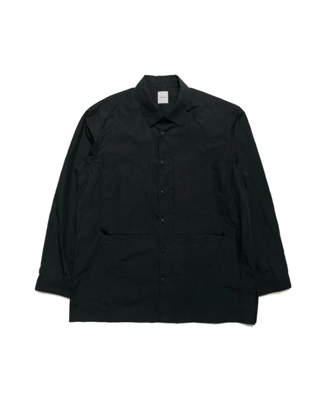 Sage de Cret Cotton Typewriter Work Shirt Black sold by Lost & Found