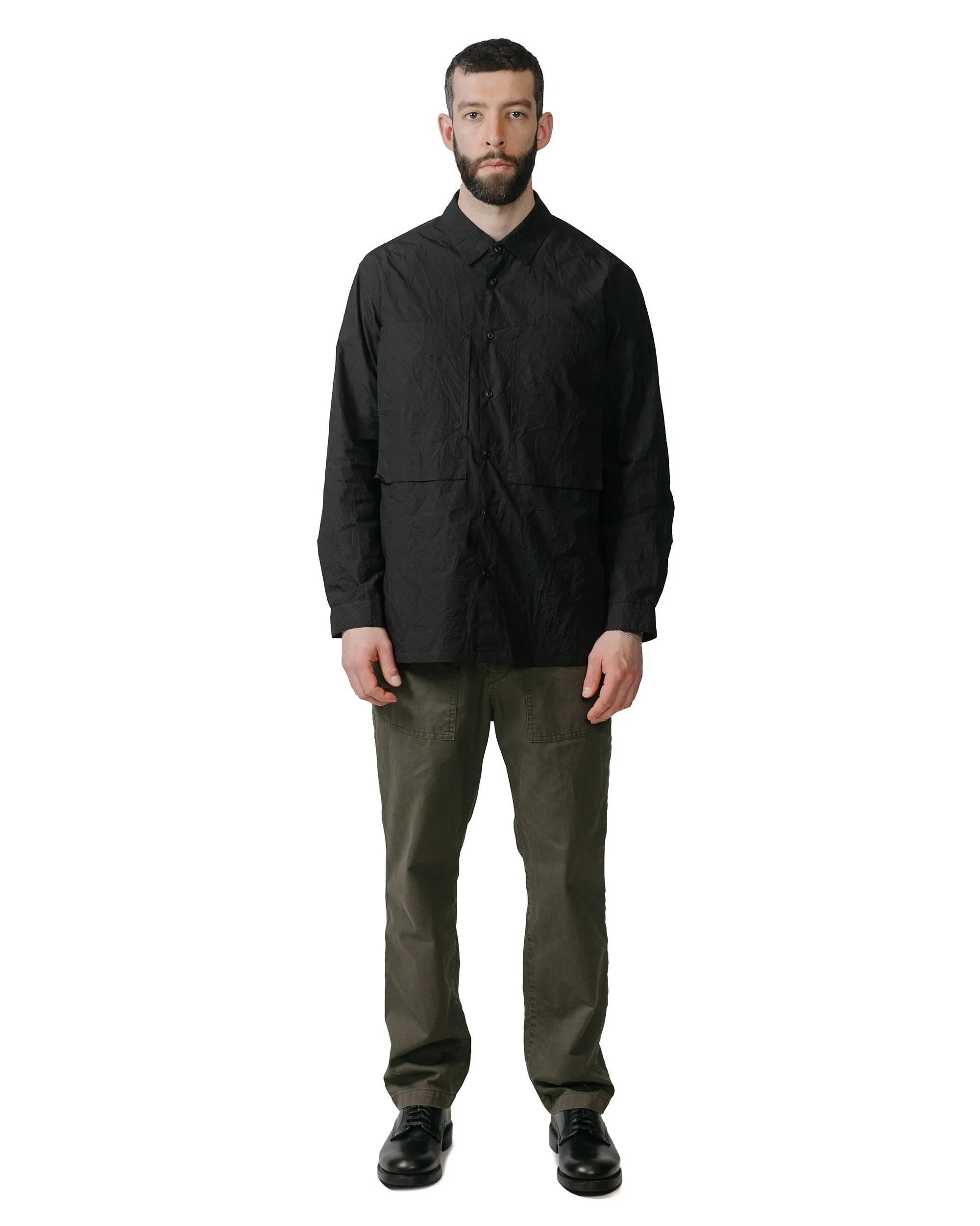 Sage de Cret Cotton Typewriter Work Shirt Black sold by Lost & Found product image thumbnail 4