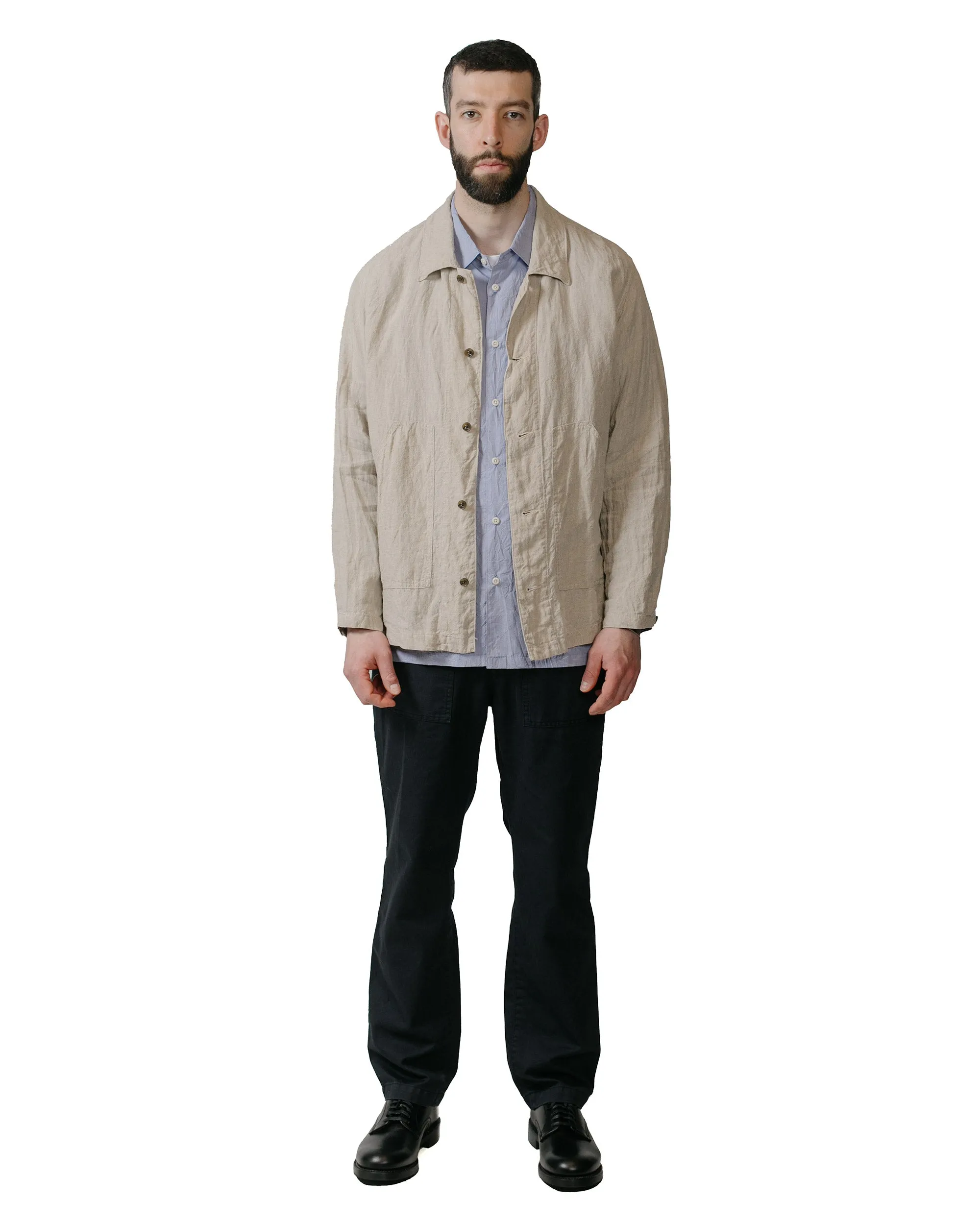 Sage de Cret Cotton Typewriter Work Shirt Saxe sold by Lost & Found product image thumbnail 4
