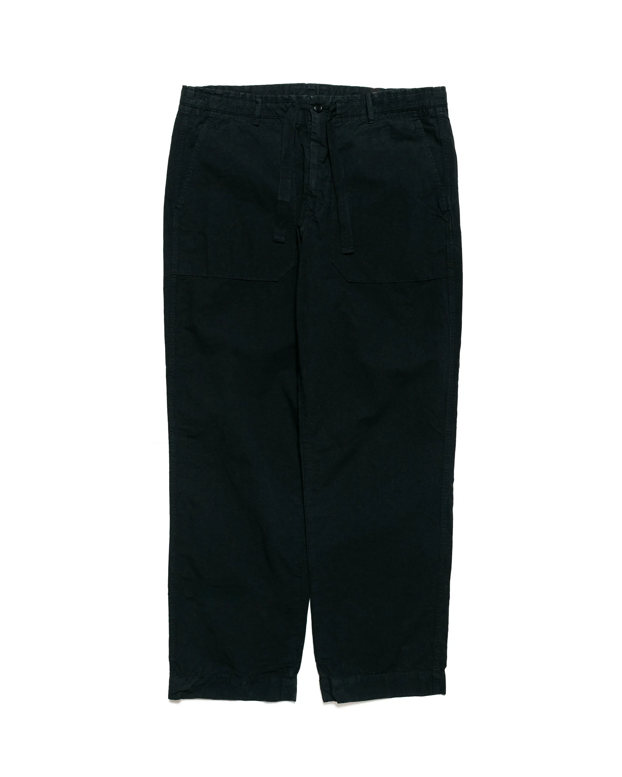 Sage de Cret High Density Cotton Hemp Wide Easy Pants Black sold by Lost & Found