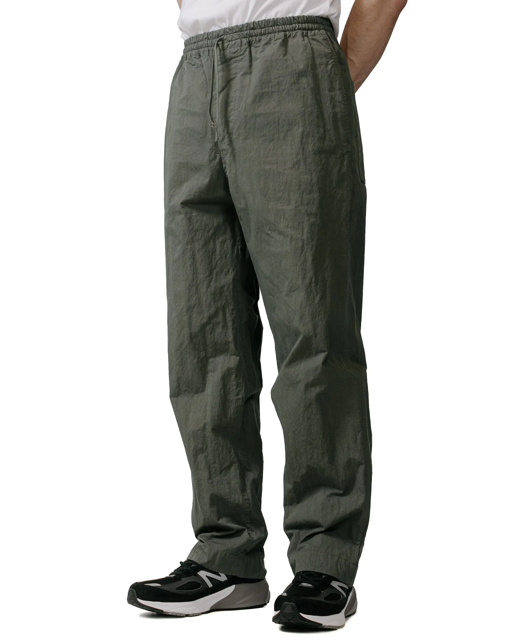 Sage de Cret Cotton Nylon Twill Wide Easy Pants Olive sold by Lost & Found product image thumbnail 2