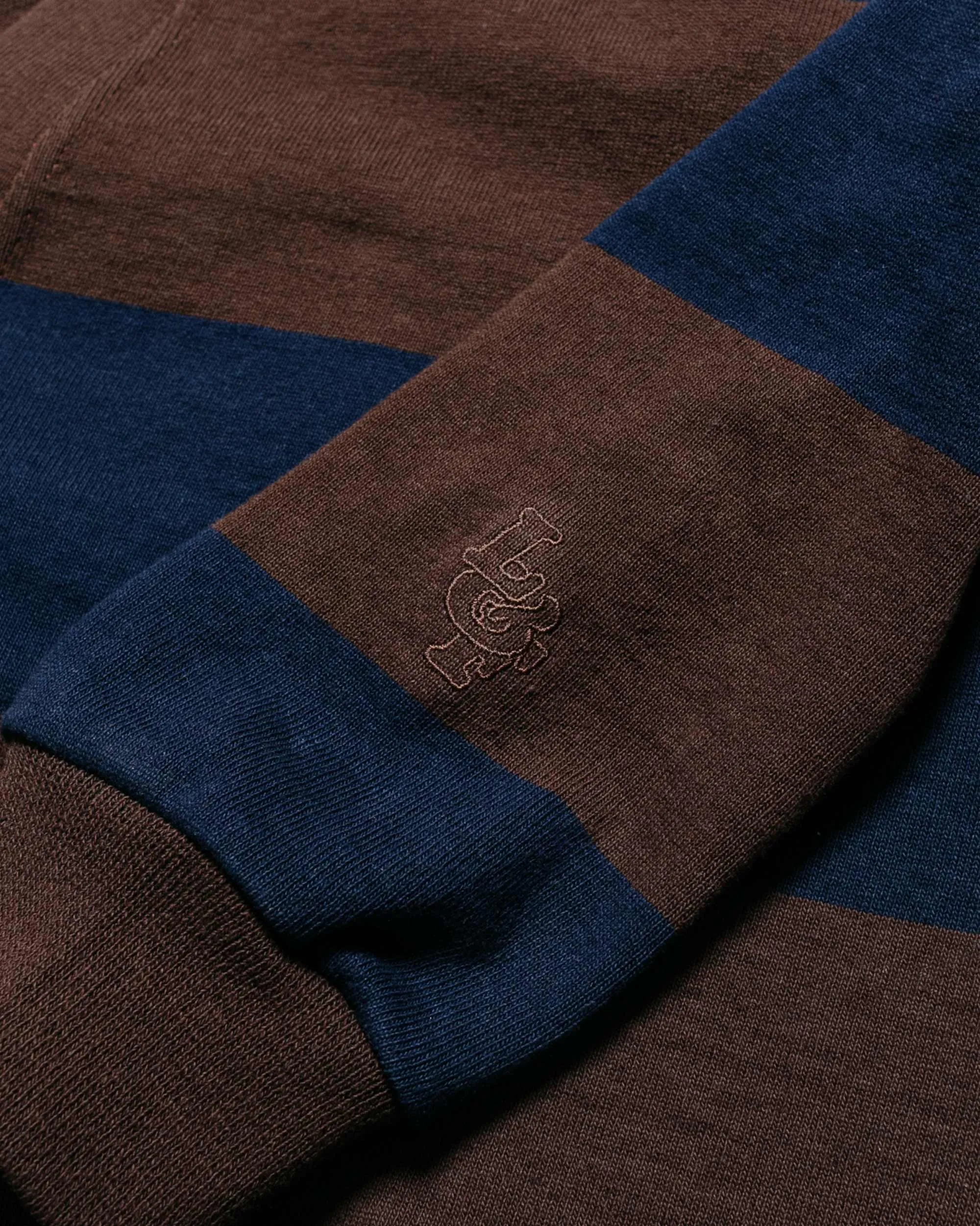 Lost & Found Classic Cardigan Navy/Brown sold by Lost & Found product image thumbnail 5