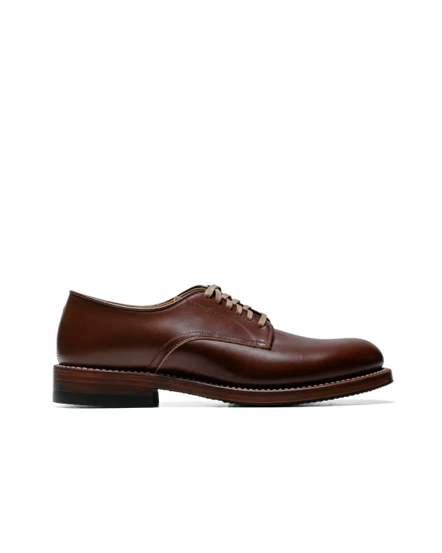 John Lofgren Bootmaker USN Low Quarter Shoes French Calfskin Russet Brown sold by Lost & Found