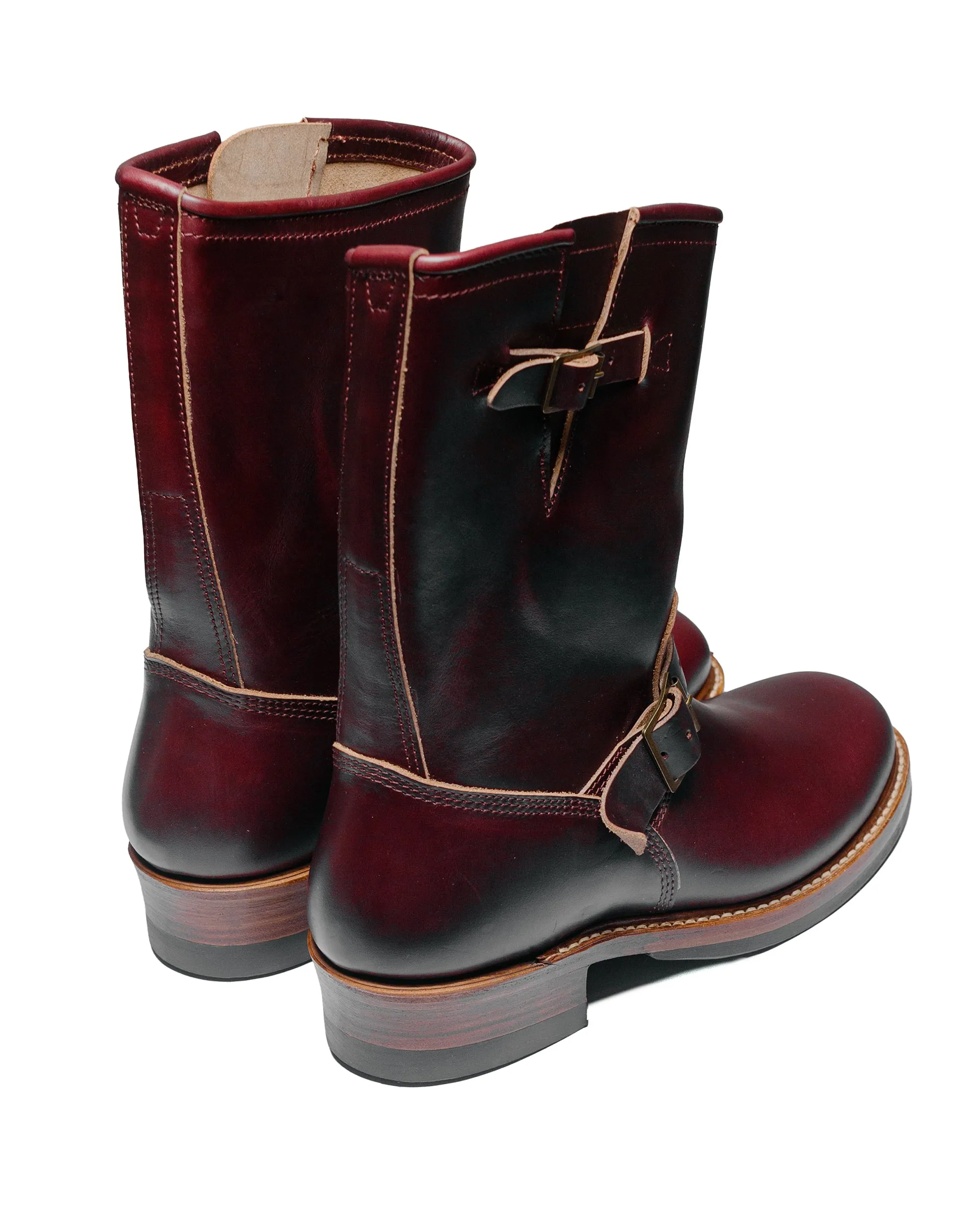 John Lofgren Bootmaker Wabash Engineer Boots Horween CXL Burgundy sold by Lost & Found product image thumbnail 3