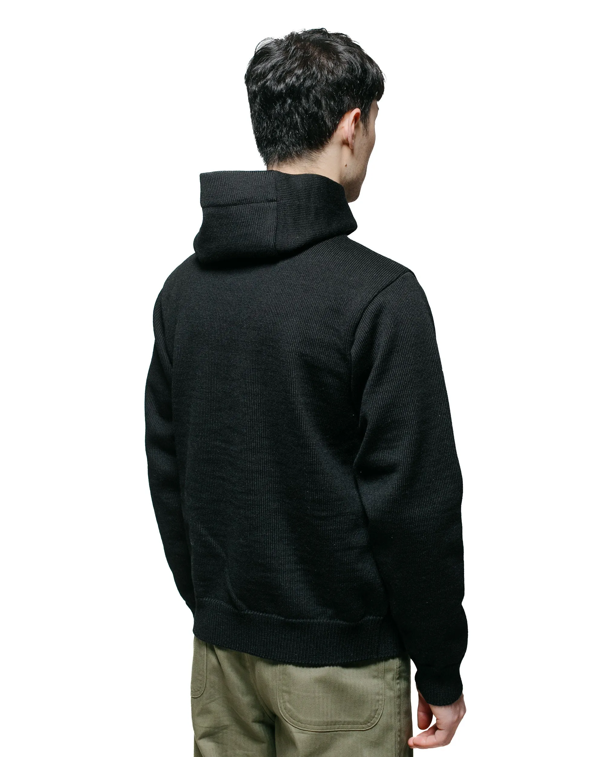 The Real McCoy's MC23107 30s Hooded Knit Sweater Black sold by Lost & Found product image thumbnail 3