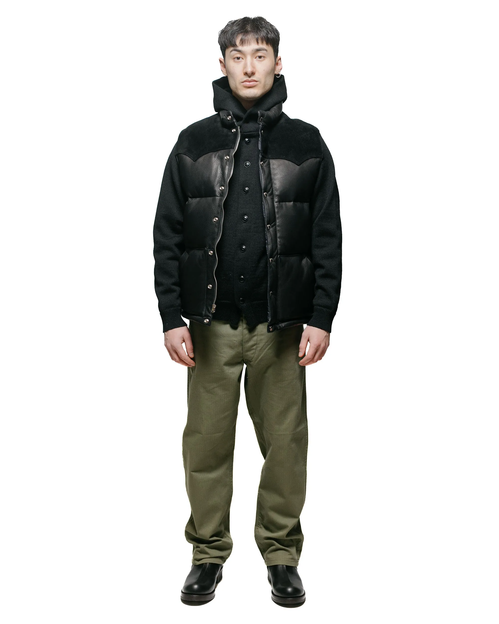 The Real McCoy's MC23107 30s Hooded Knit Sweater Black sold by Lost & Found product image thumbnail 4