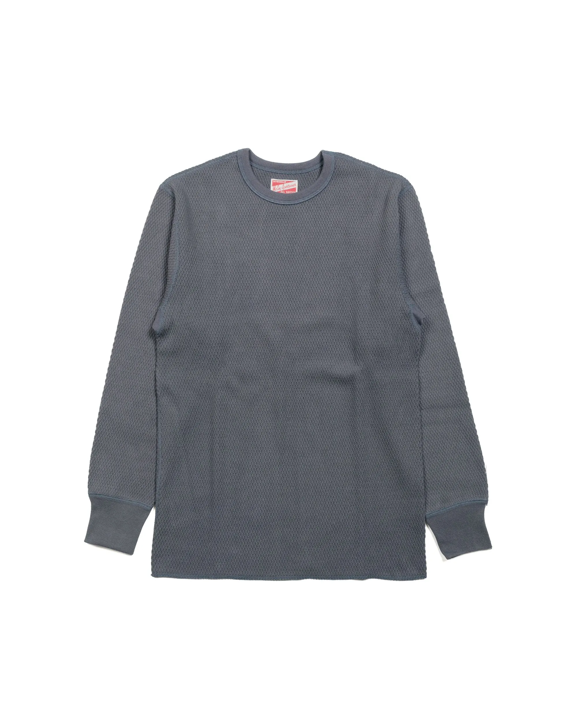 The Real McCoy's MC23115 Honeycomb Thermal Shirt Ink Blue sold by Lost & Found