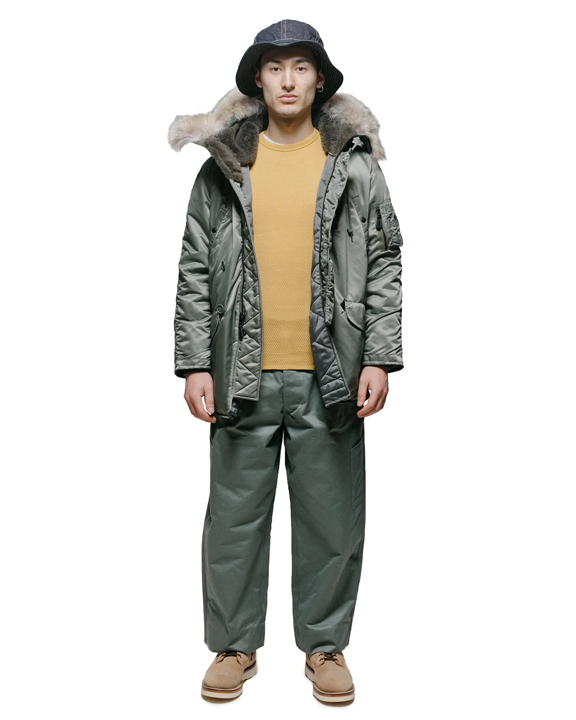 The Real McCoy's MC23115 Honeycomb Thermal Shirt Corn sold by Lost & Found product image thumbnail 4