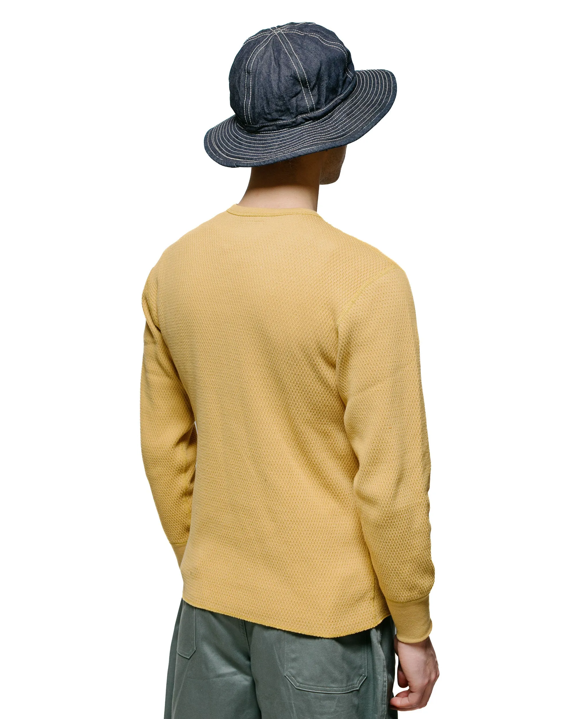 The Real McCoy's MC23115 Honeycomb Thermal Shirt Corn sold by Lost & Found product image thumbnail 3