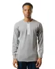 The Real McCoy's MC23111 Union Henley Undershirt L/S Grey sold by Lost & Found