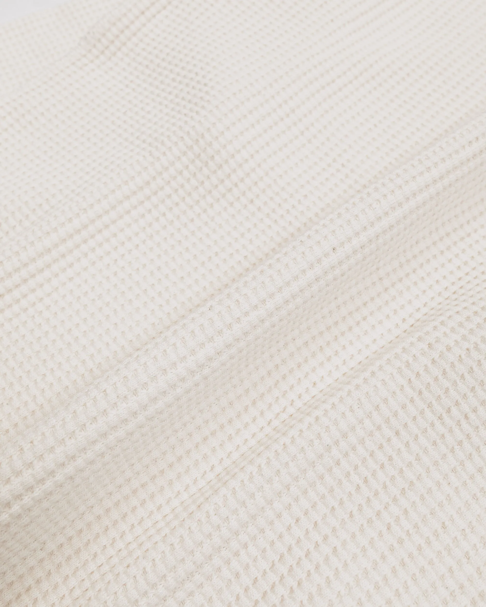 The Real McCoy's MC23110 High Neck Thermal Shirt Ecru sold by Lost & Found product image thumbnail 5