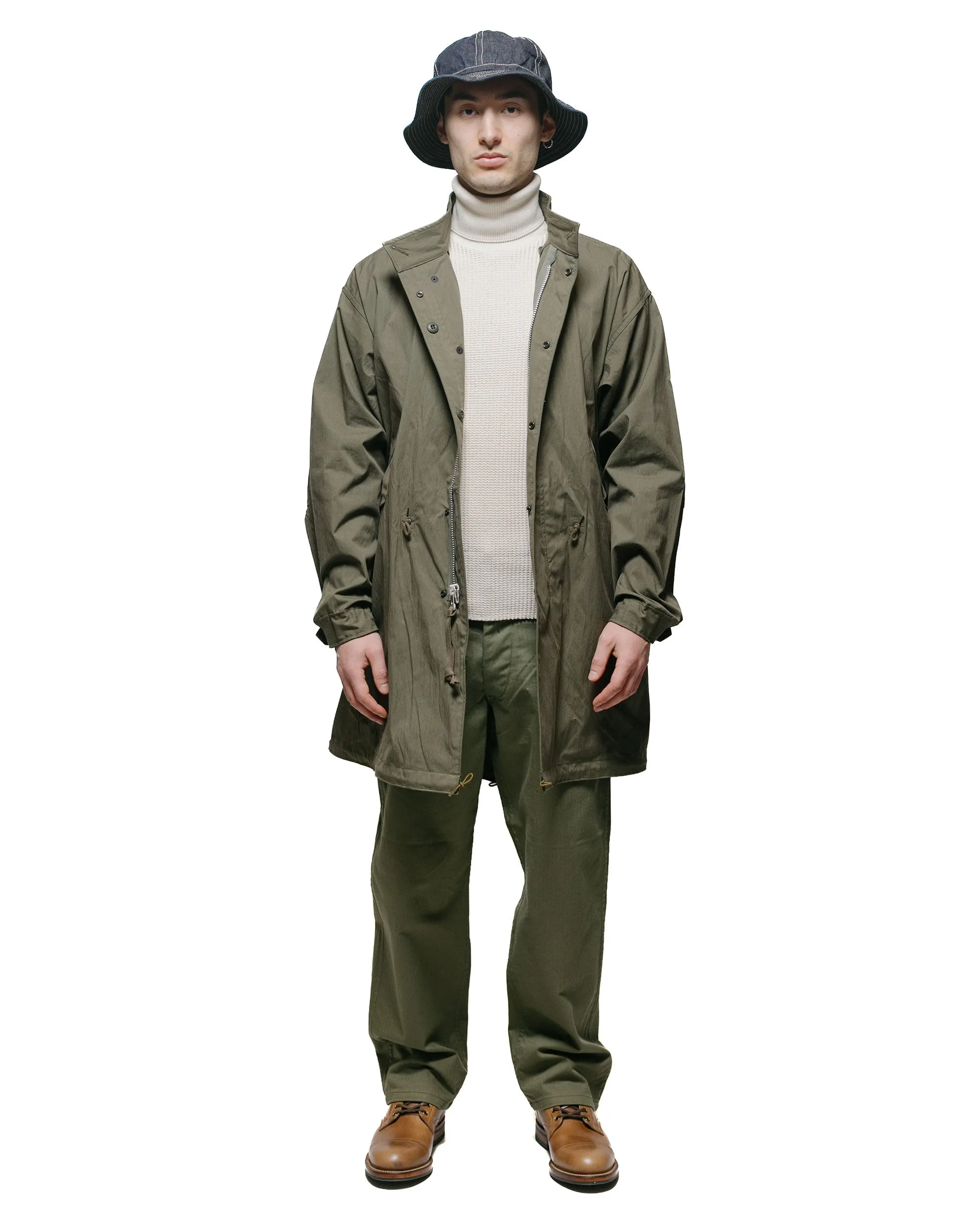 The Real McCoy's MC23110 High Neck Thermal Shirt Ecru sold by Lost & Found product image thumbnail 4