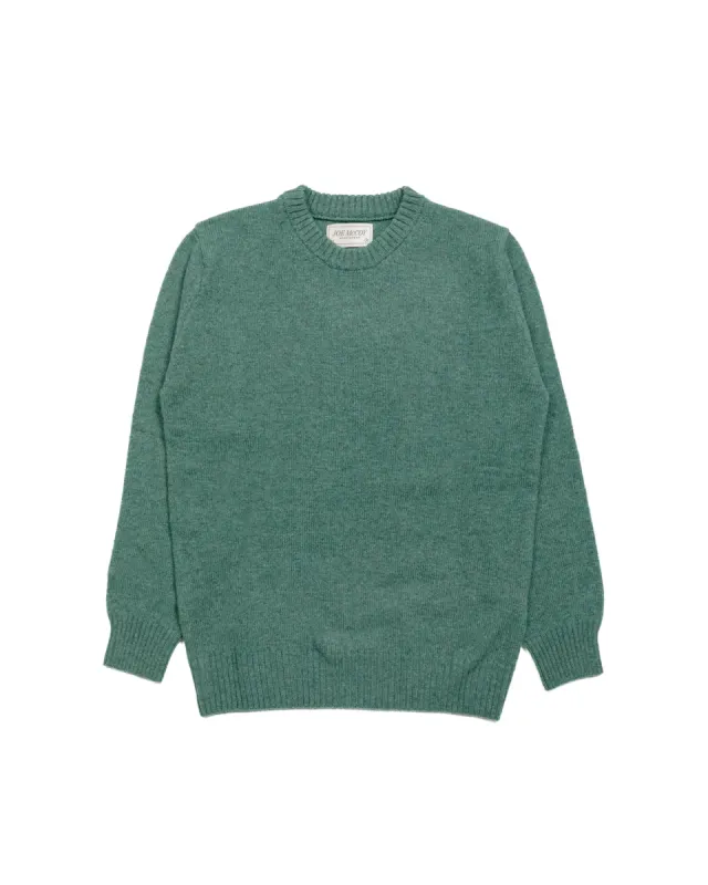 The Real McCoy's MC21114 Wool Crewneck Sweater Kelly Green sold by Lost & Found