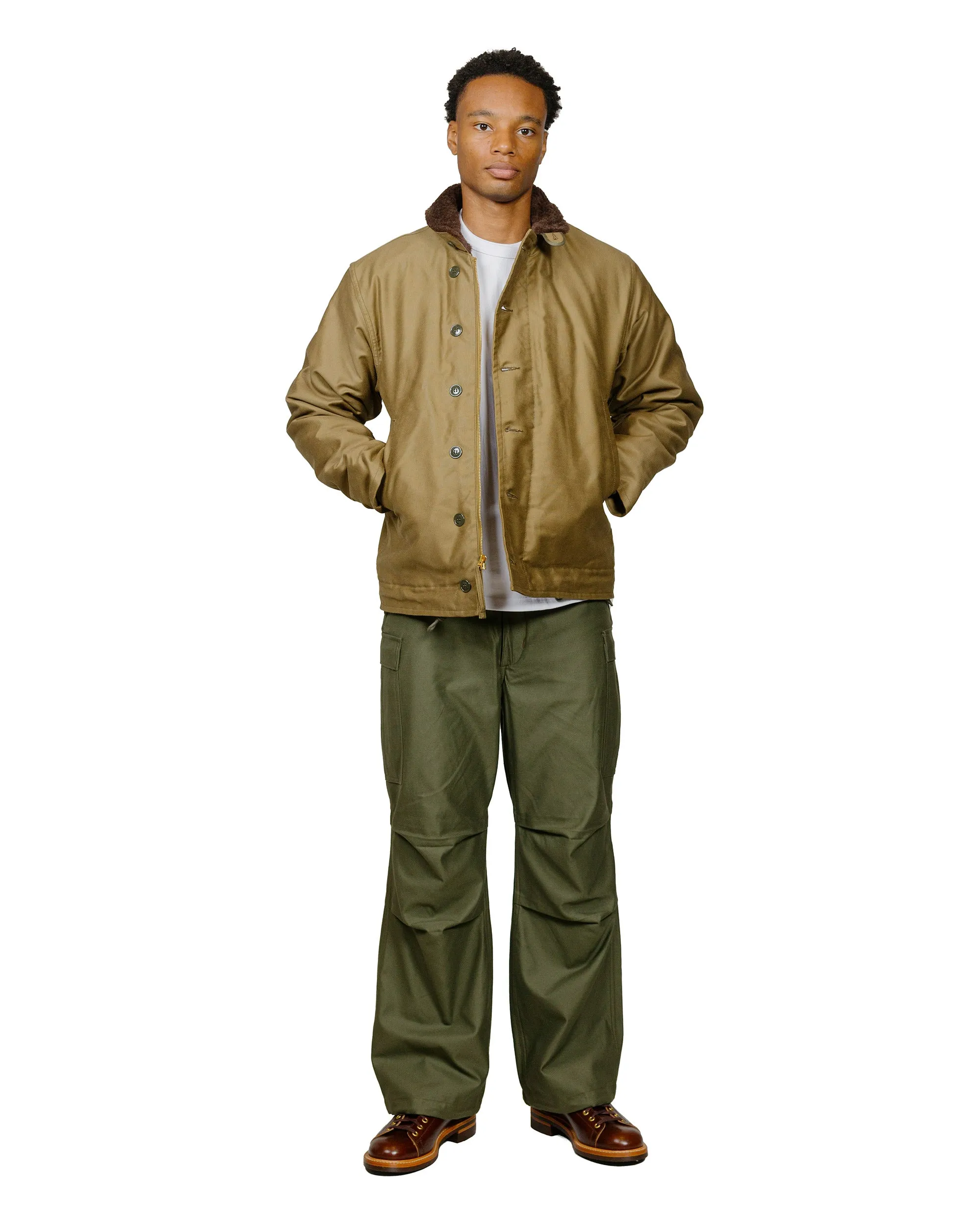 The Real McCoy's MJ22114 N-1 Deck Jacket (Khaki) sold by Lost & Found product image thumbnail 4
