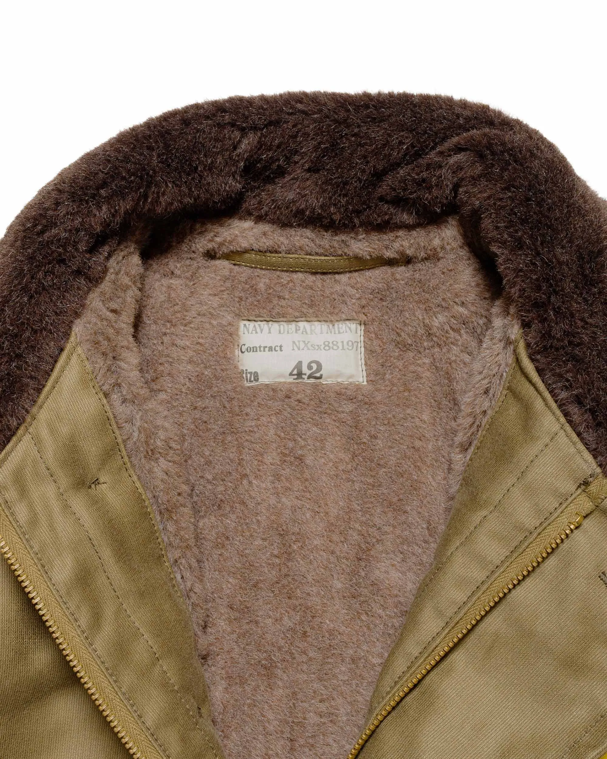 The Real McCoy's MJ22114 N-1 Deck Jacket (Khaki) sold by Lost & Found product image thumbnail 5