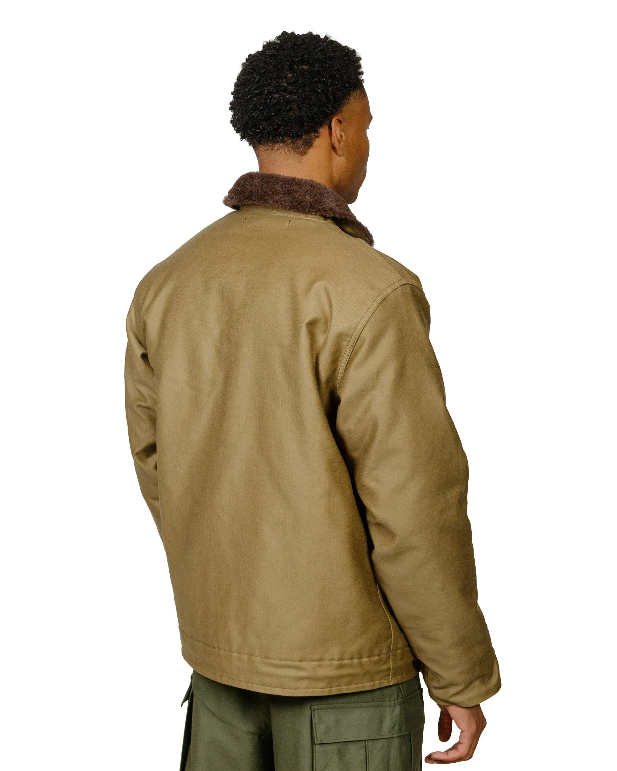 The Real McCoy's MJ22114 N-1 Deck Jacket (Khaki) sold by Lost & Found product image thumbnail 3