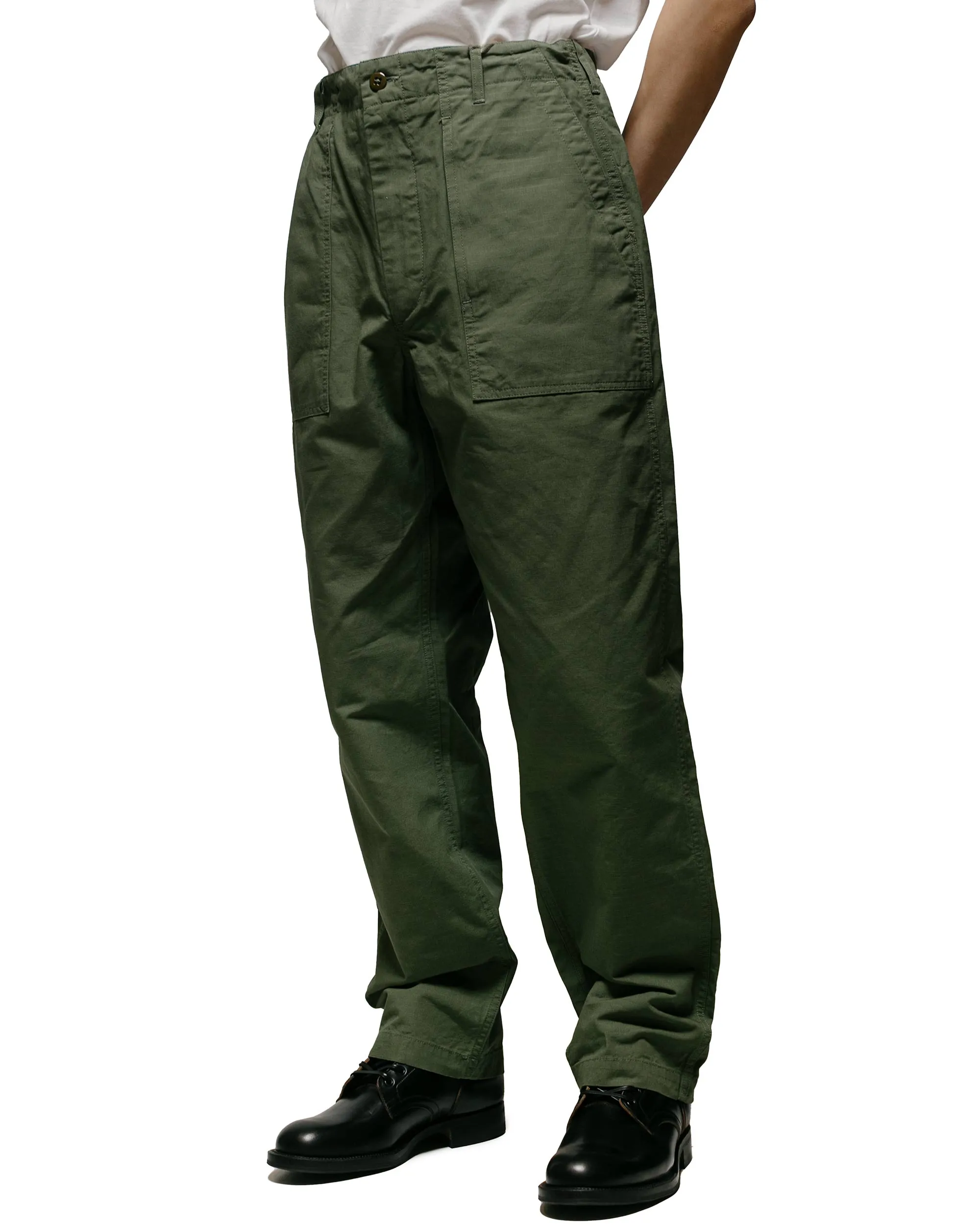 Engineered Garments Fatigue Pant Olive Cotton Ripstop sold by Lost & Found product image thumbnail 2
