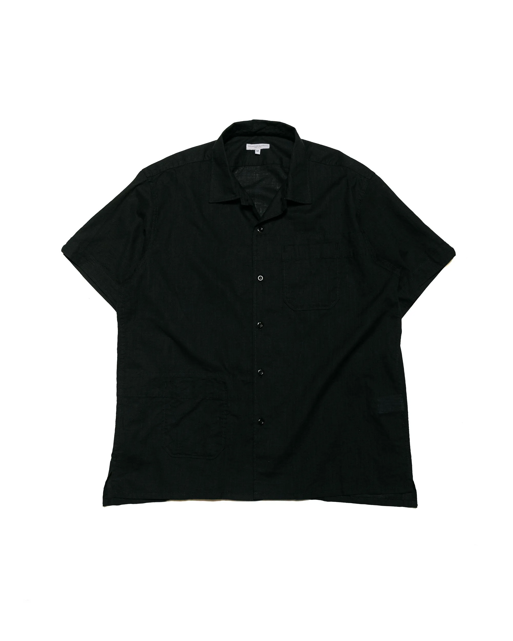 Engineered Garments Camp Shirt Black Cotton Handkerchief sold by Lost & Found