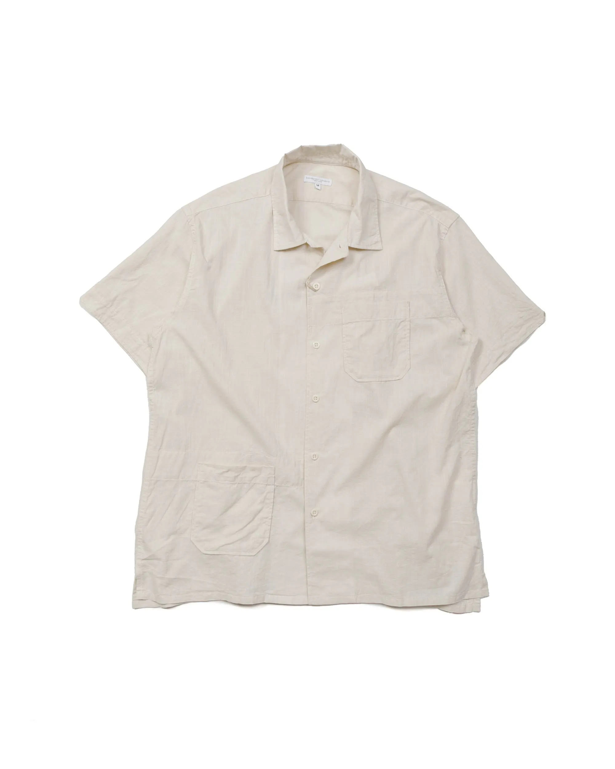Engineered Garments Camp Shirt Beige Cotton Handkerchief sold by Lost & Found