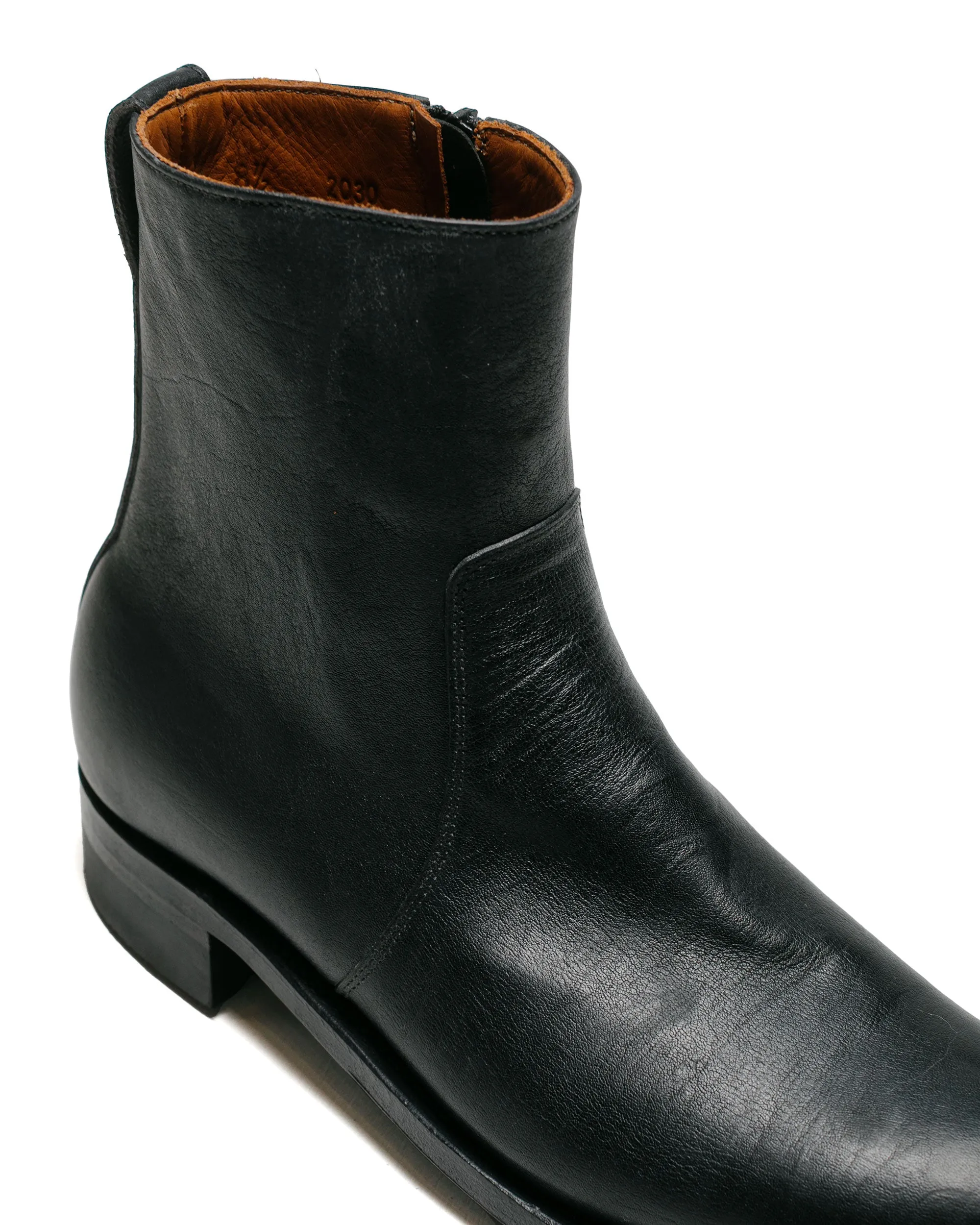 Viberg 2030CH Side Zip Boot Nero Washed Kangaroo sold by Lost & Found product image thumbnail 3