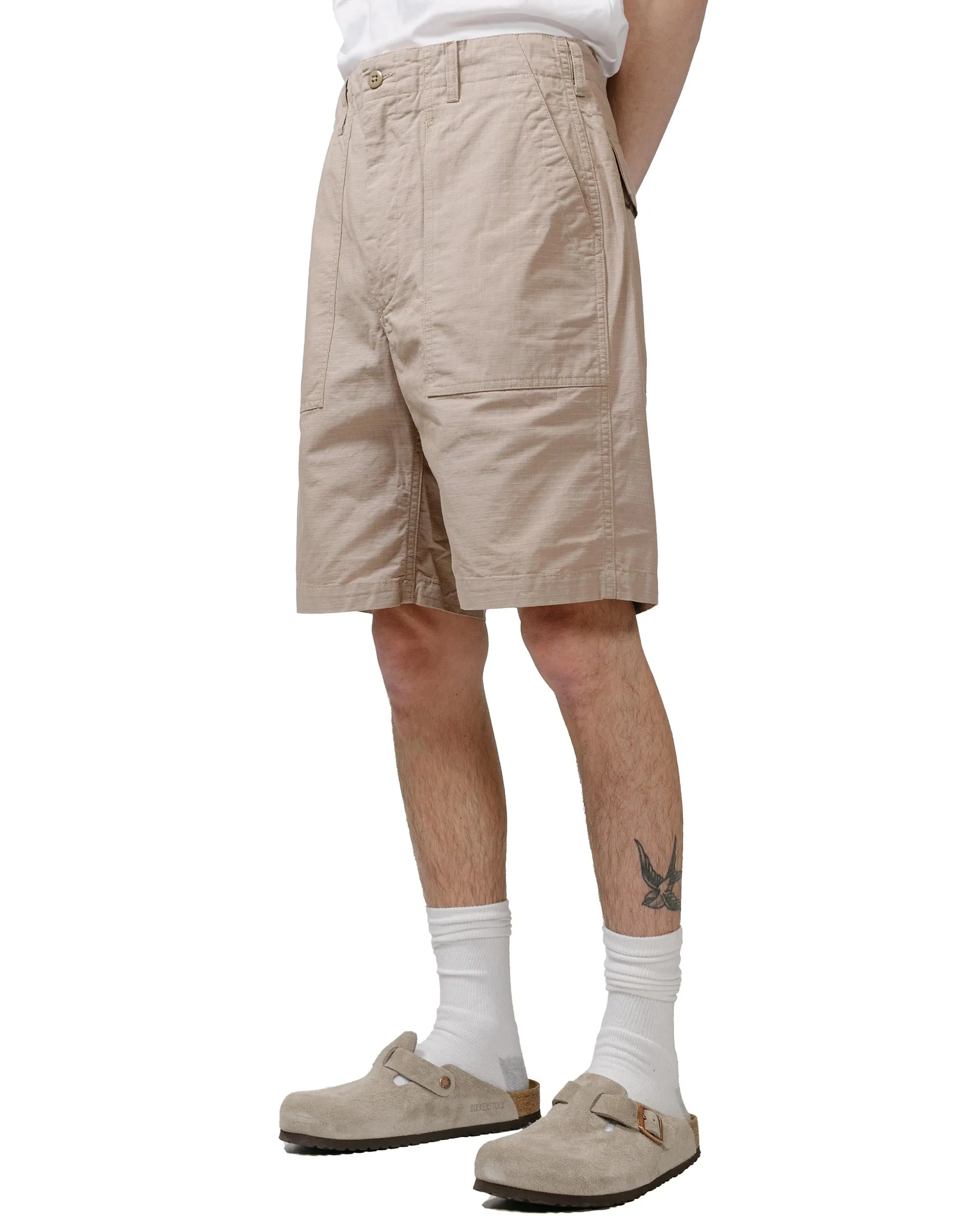 Engineered Garments Fatigue Short Khaki Cotton Ripstop sold by Lost & Found product image thumbnail 2