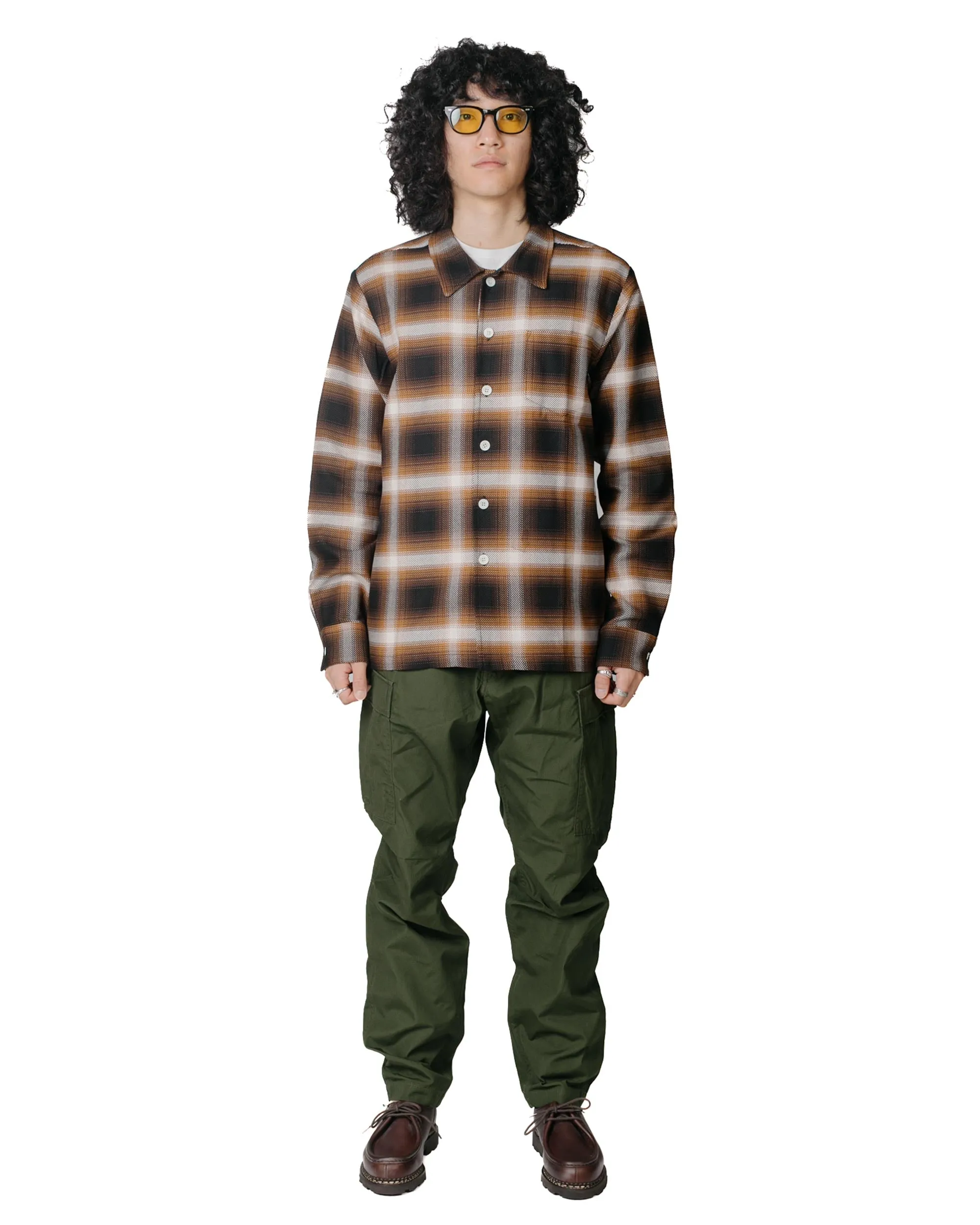 Bather Bronze Check Leisure Shirt sold by Lost & Found product image thumbnail 4