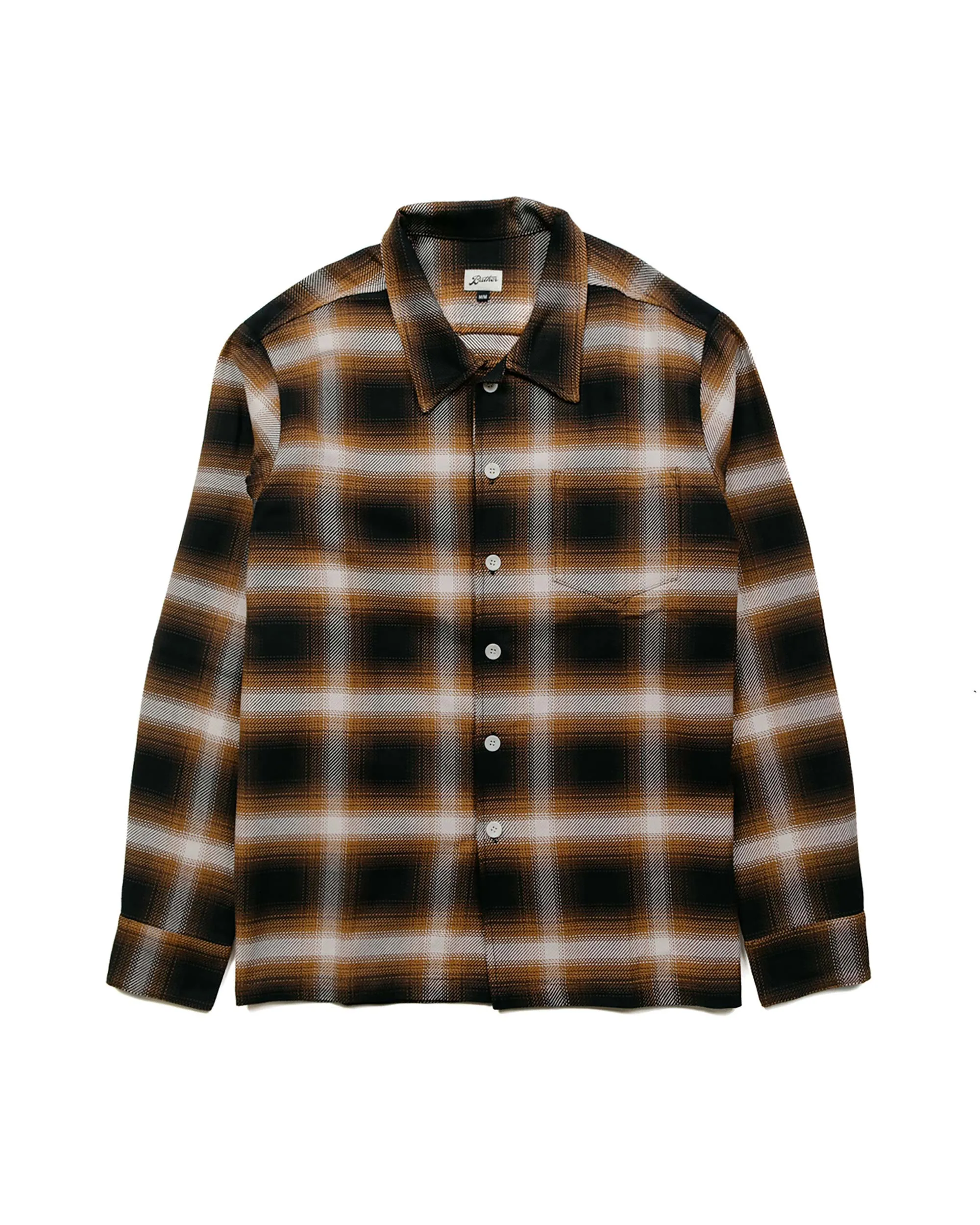 Bather Bronze Check Leisure Shirt sold by Lost & Found