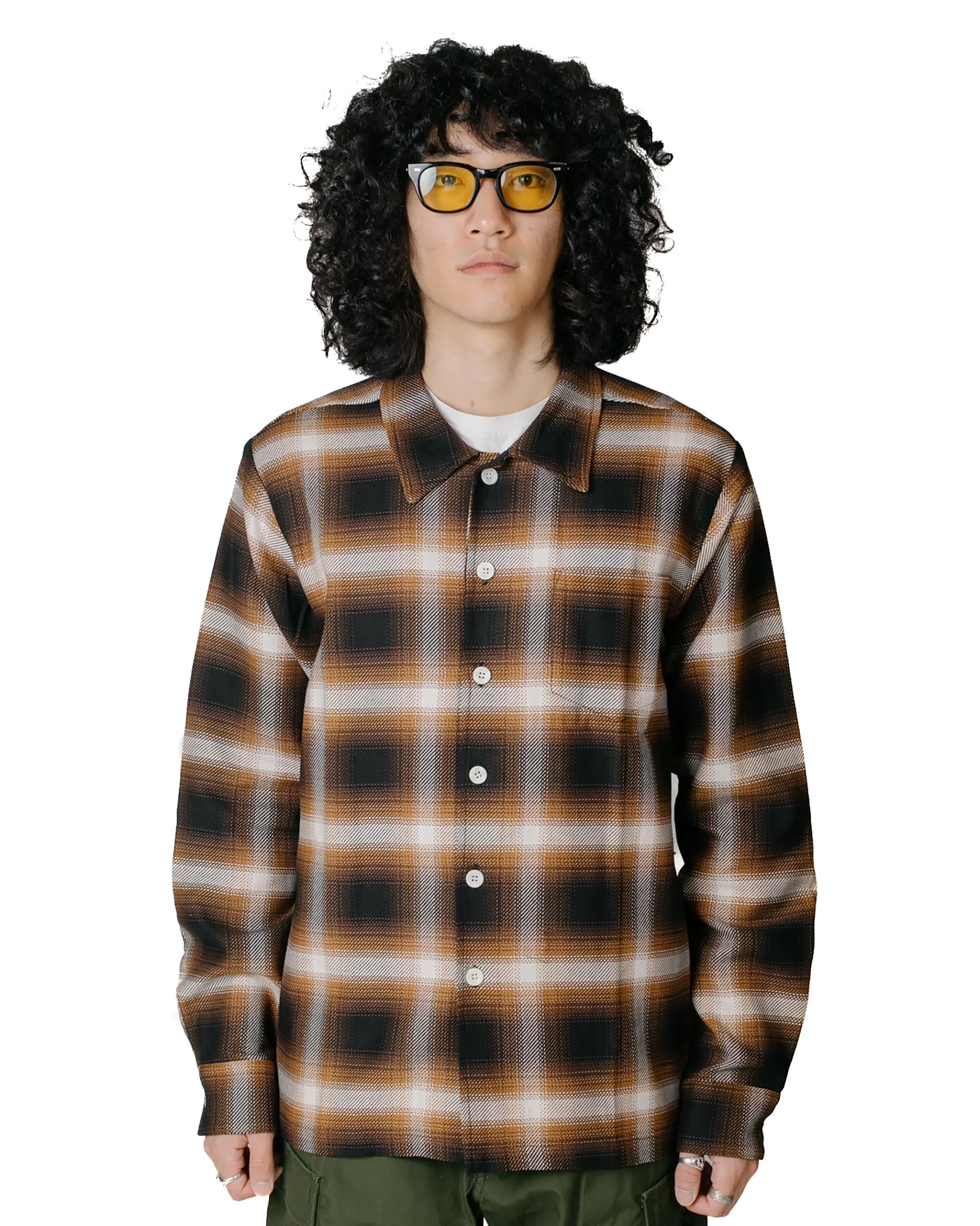 Bather Bronze Check Leisure Shirt sold by Lost & Found product image thumbnail 2