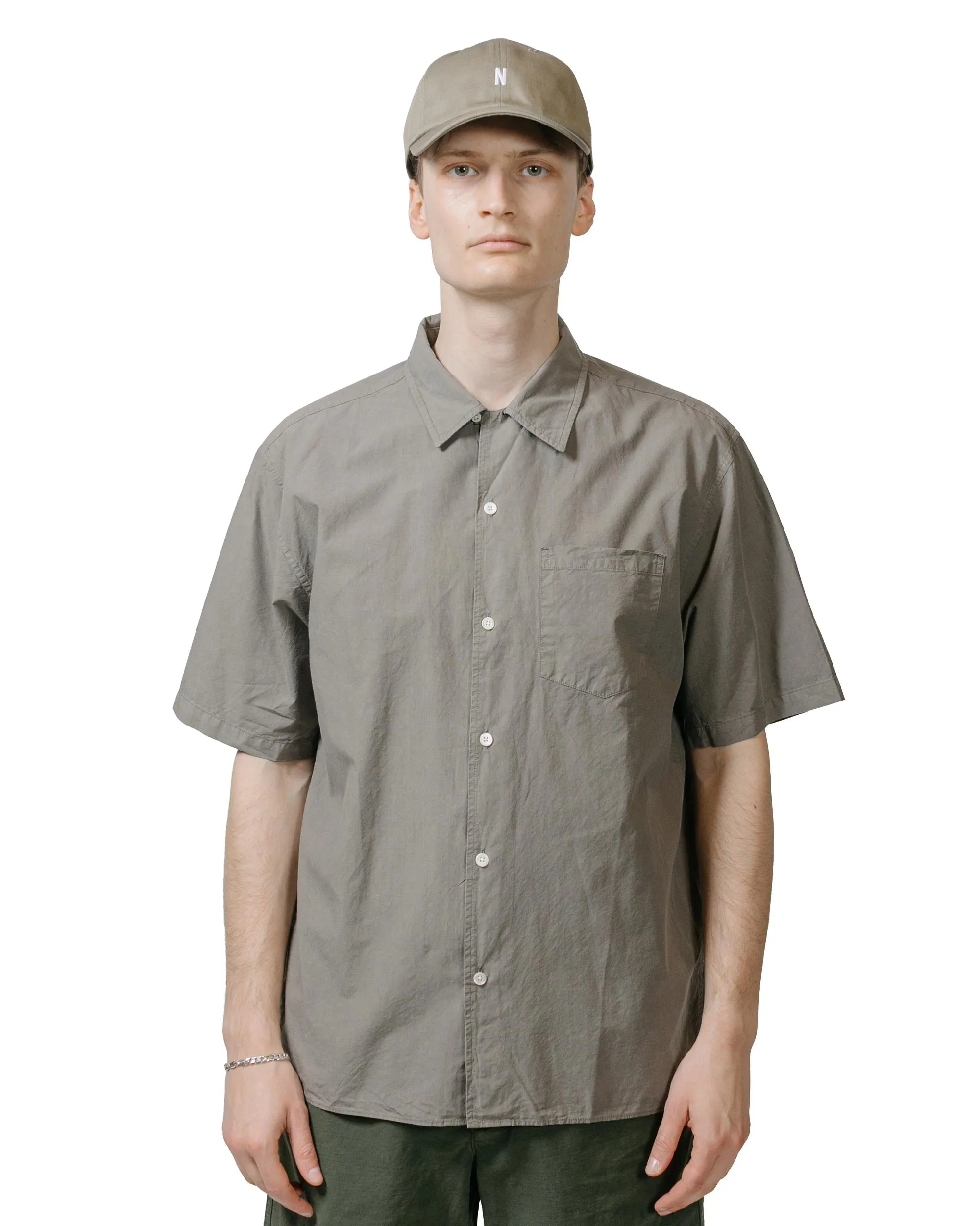Norse Projects Carsten Cotton Tencel Mid Khaki sold by Lost & Found product image thumbnail 2